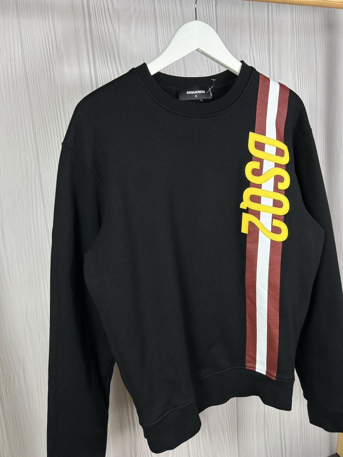 Dsquared2 DSQ2 Dsquared2 Big Logo Sweatshirt Size S Black Made Italy Size US S / EU 44-46 / 1 - 2 Thumbnail