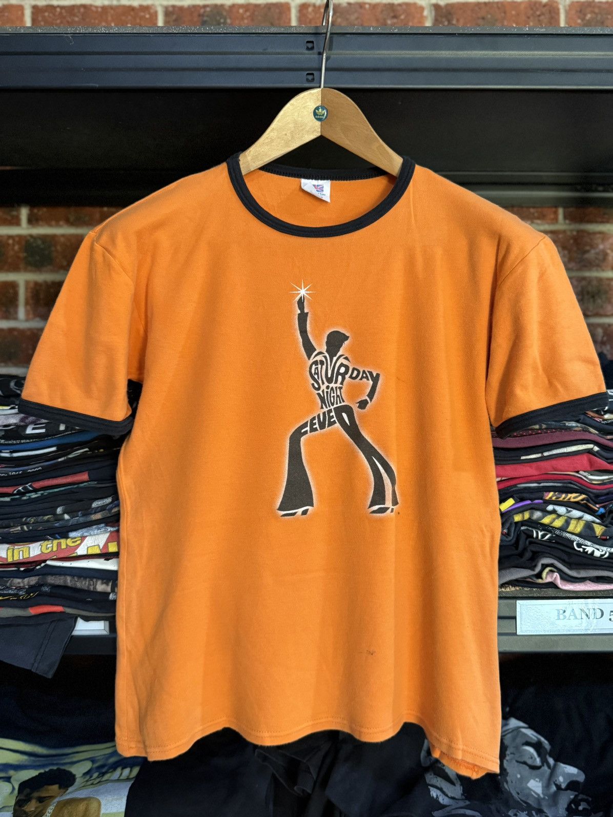 Band Tees × Vintage Vintage 90s Saturday Night Fever John Travolta Ringger Tee Size US S / EU 44-46 / 1 - 1 Thumbnail