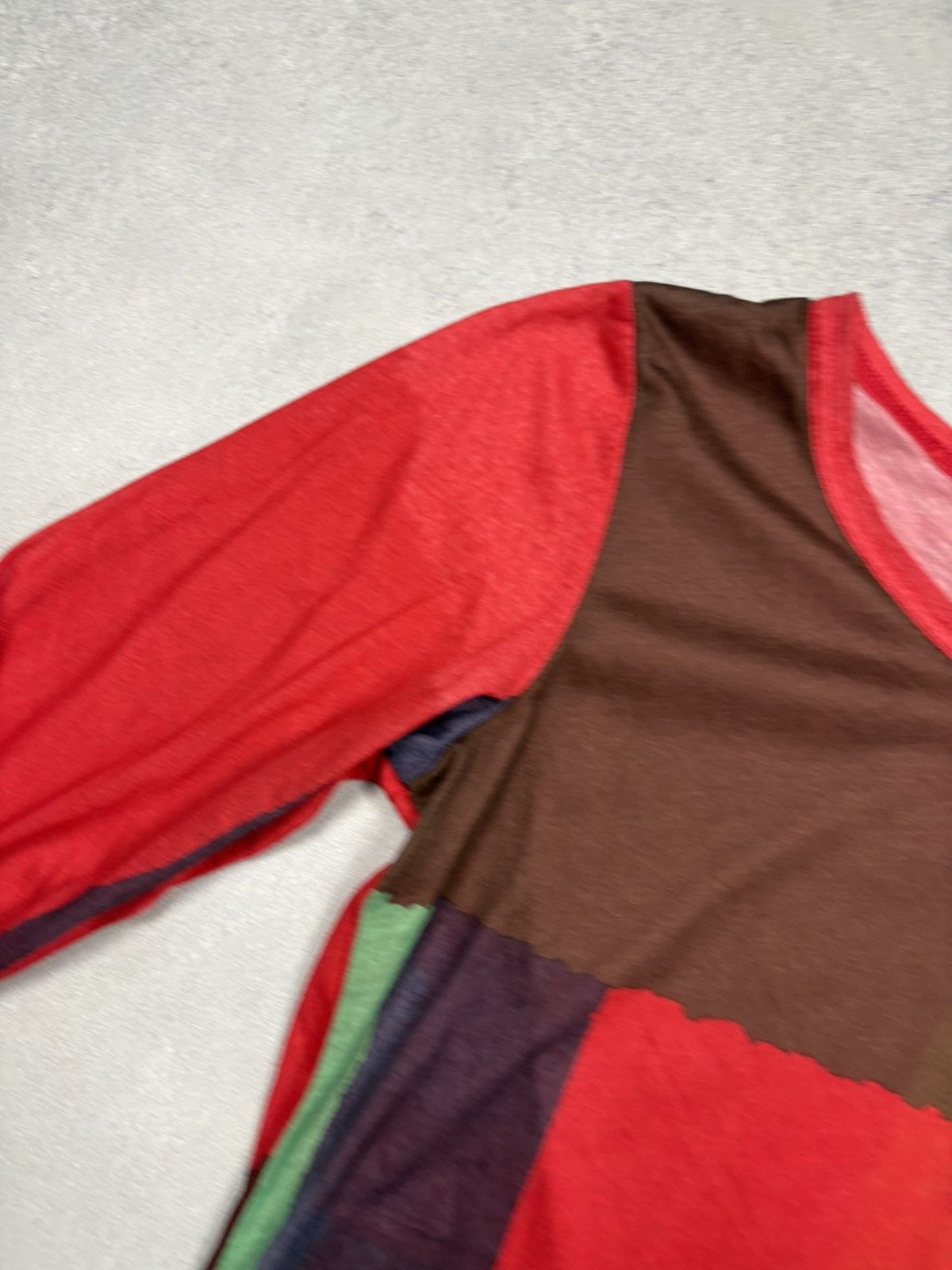 Rundholz Rundholz Abstract Color Block Mesh Long Sleeve Top Size M Size M / US 6-8 / IT 42-44 - 8 Thumbnail