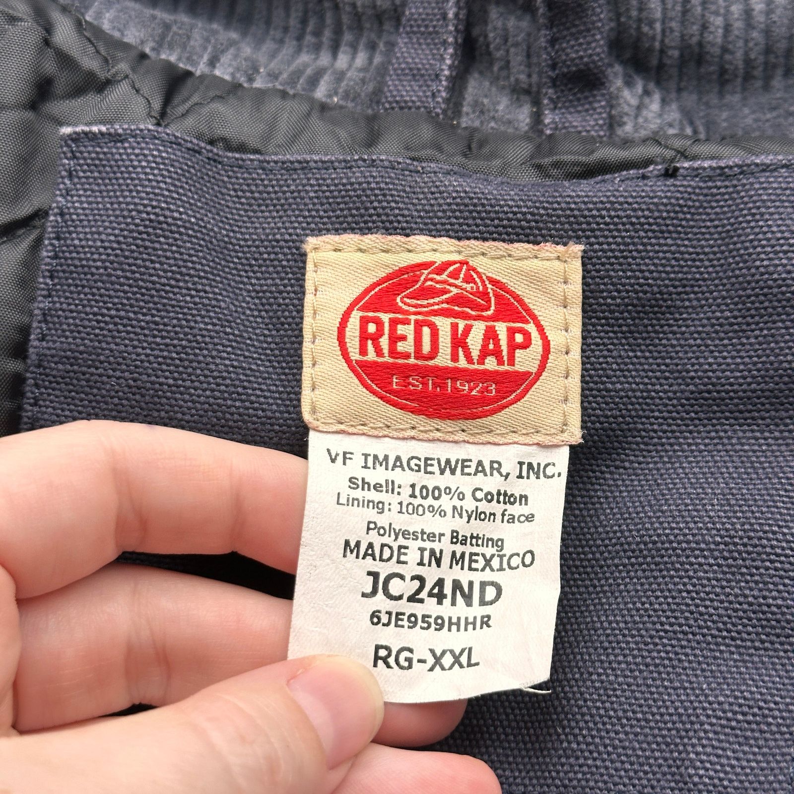 Other Red Kap Duck Canvas Chore Coat Jacket Mens XXL Navy Blue Size US XXL / EU 58 / 5 - 3 Thumbnail