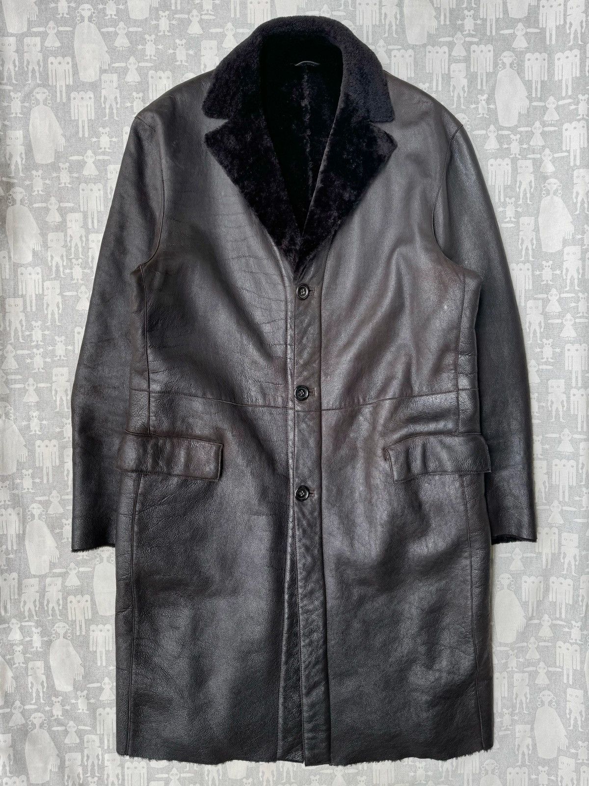 Jil Sander Jil Sander Late 90's Shearling Leather Coat Size US L / EU 52-54 / 3 - 1 Thumbnail