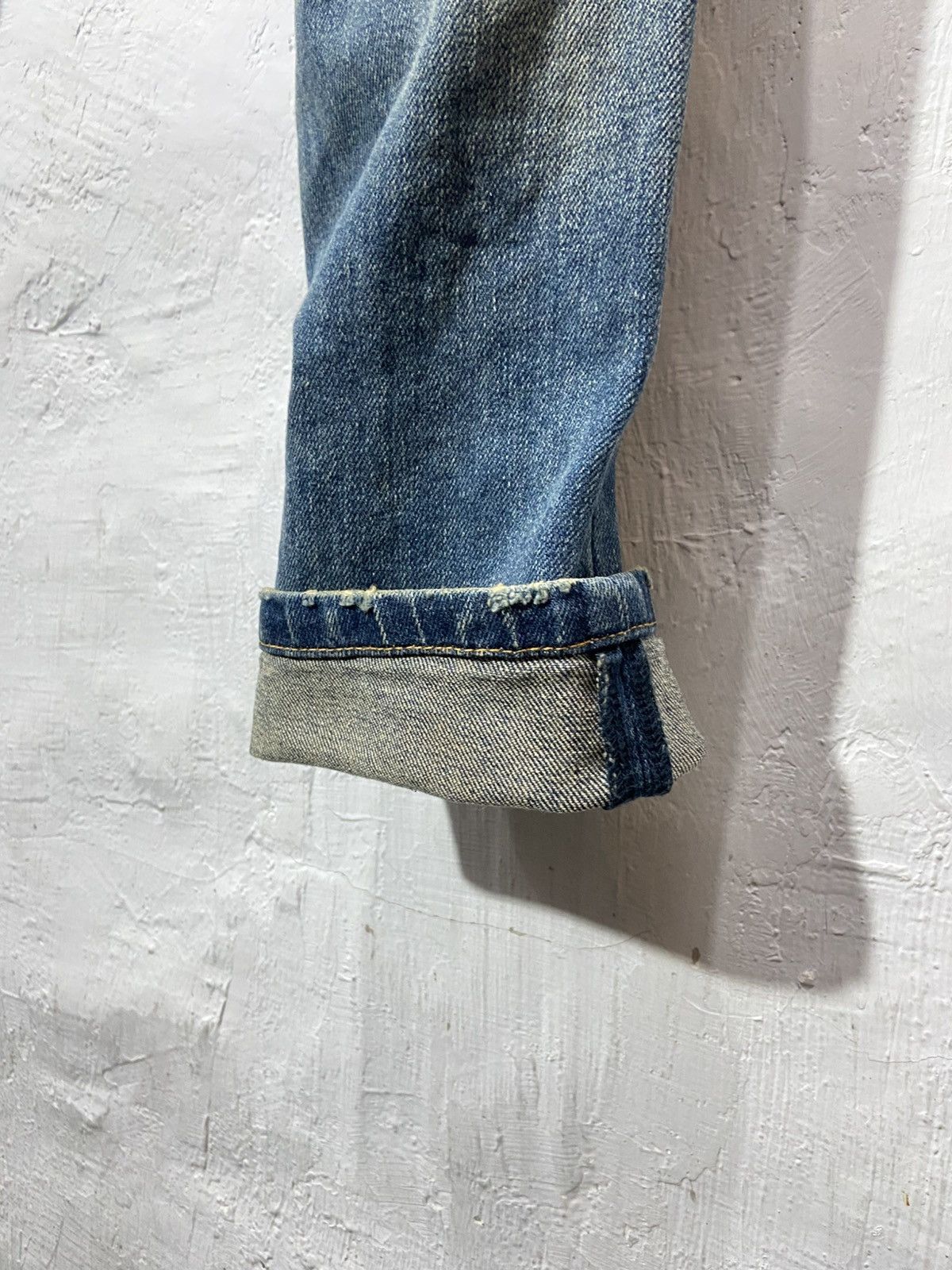 Balmain Balmain Denim Distressed Jeans moto bike Size US 31 - 12 Thumbnail