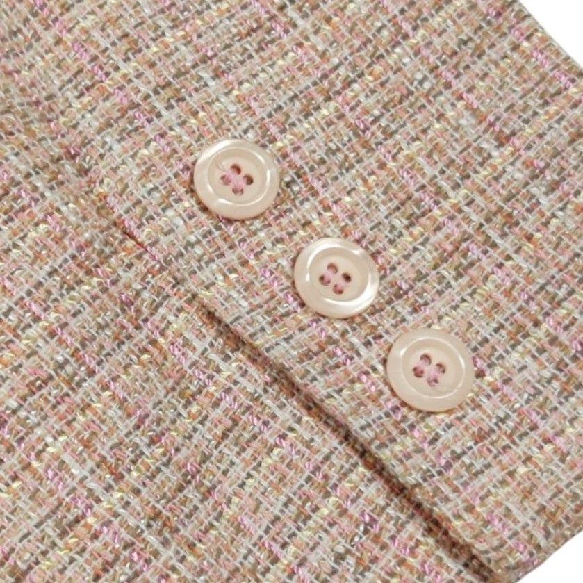 Vintage Da Rue 14 womens blazer vintage pastel tweed structured powe Size XL / US 12-14 / IT 48-50 - 9 Thumbnail