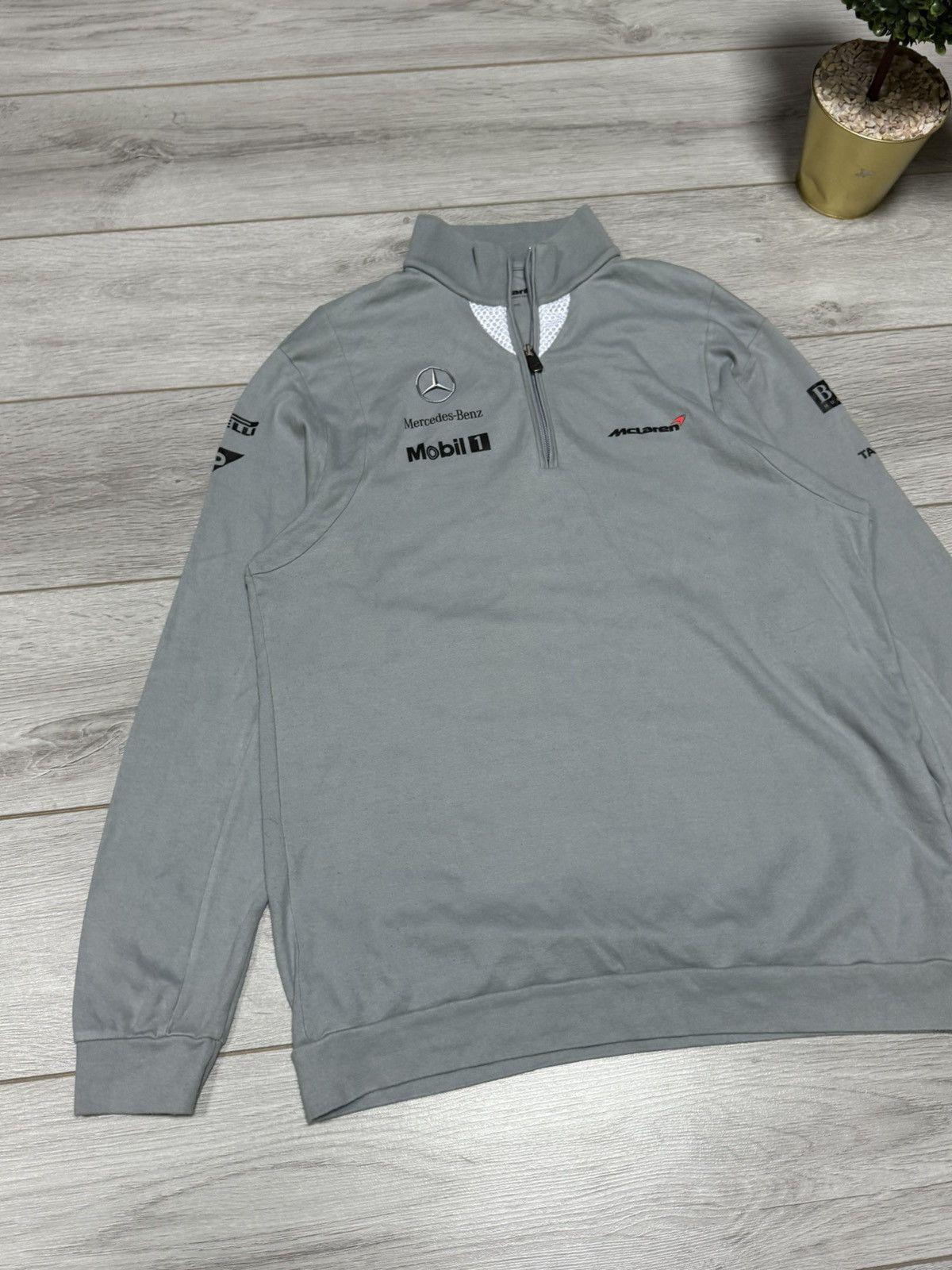 Hugo Boss × Mercedes-Benz BOSS x Mercedes McLaren quarter zip 1/4 sweater big logo Size US XXL / EU 58 / 5 - 11 Thumbnail