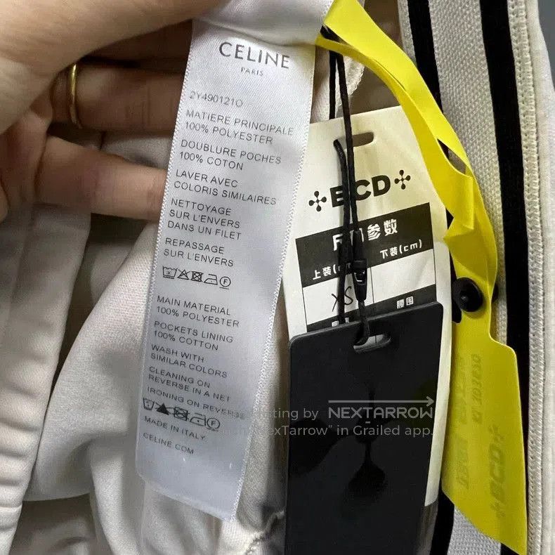 Celine Celine Side Stripe Logo Zip Jacket. Size US XS / EU 42 / 0 - 5 Thumbnail