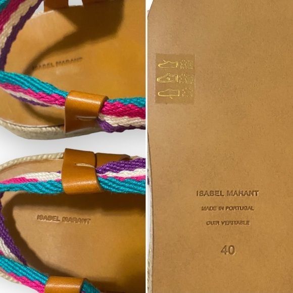 Isabel Marant New in Box, Isabel Marant Malay Espadrille Sandals, Size 40E Size US 10 / IT 40 - 4 Thumbnail