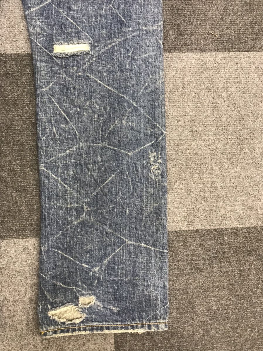 Japanese Brand CO&LU Japan Super Distressed Style Art Jeans F13 Size US 29 - 13 Thumbnail