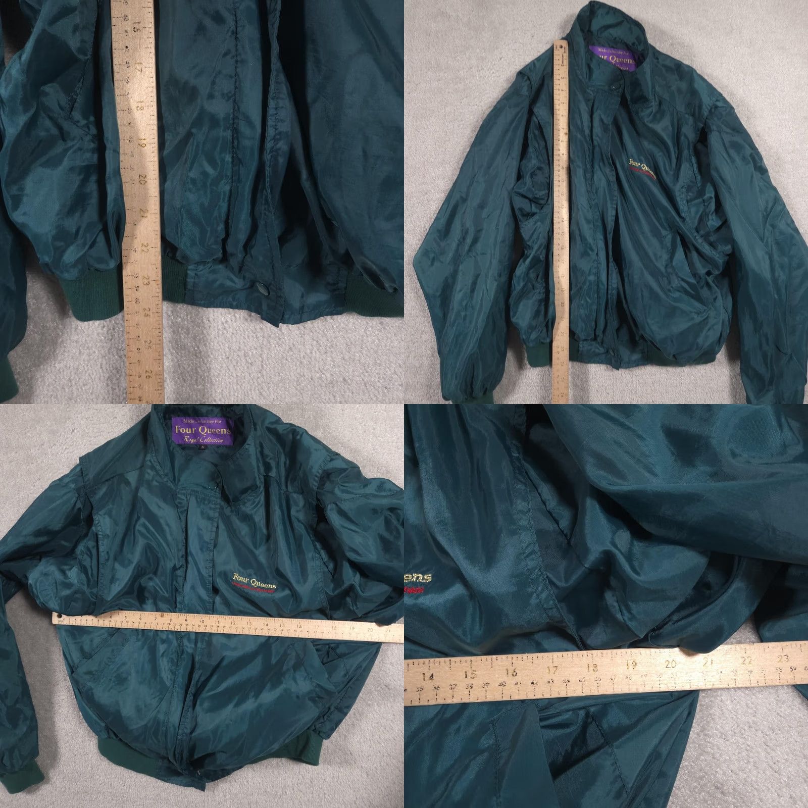 Vintage VINTAGE Four Queens Jacket Mens Small Green Windbreaker 80s Las Vegas NM NS Size US S / EU 44-46 / 1 - 8 Thumbnail