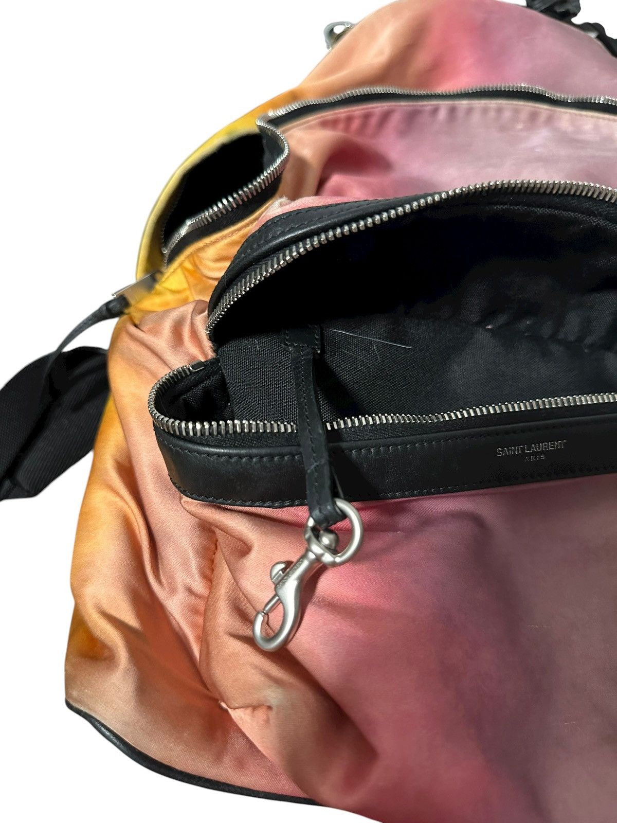 Saint Laurent Paris Saint Laurent 2018 Ombre Satin Faded Rainbow City Backpack Size ONE SIZE - 19 Thumbnail