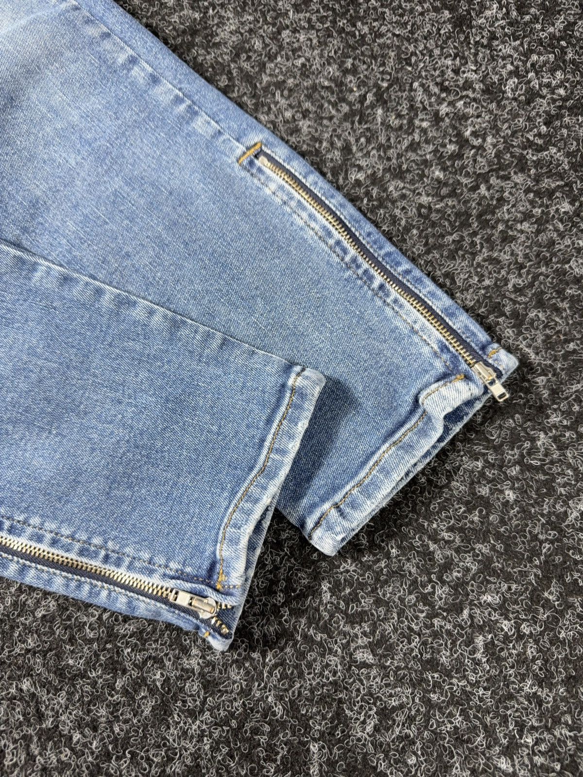 Diesel Luxury 00s Diesel Slandy-Zip Super Skinny Zip Jeans Punk Y2K Size 31" - 3 Thumbnail
