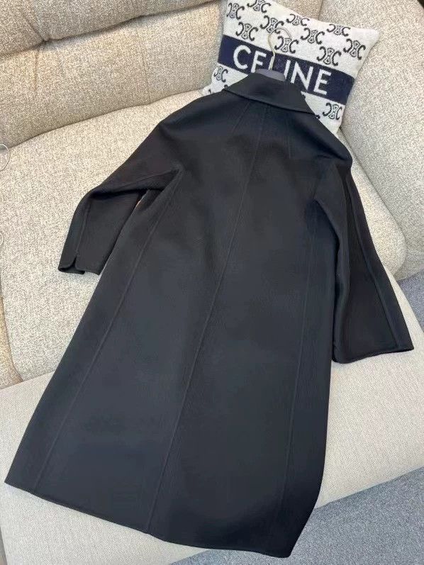 Loro Piana LORO PIANA Black collar long sleeve long coat Size XS / US 0-2 / IT 36-38 - 2 Thumbnail