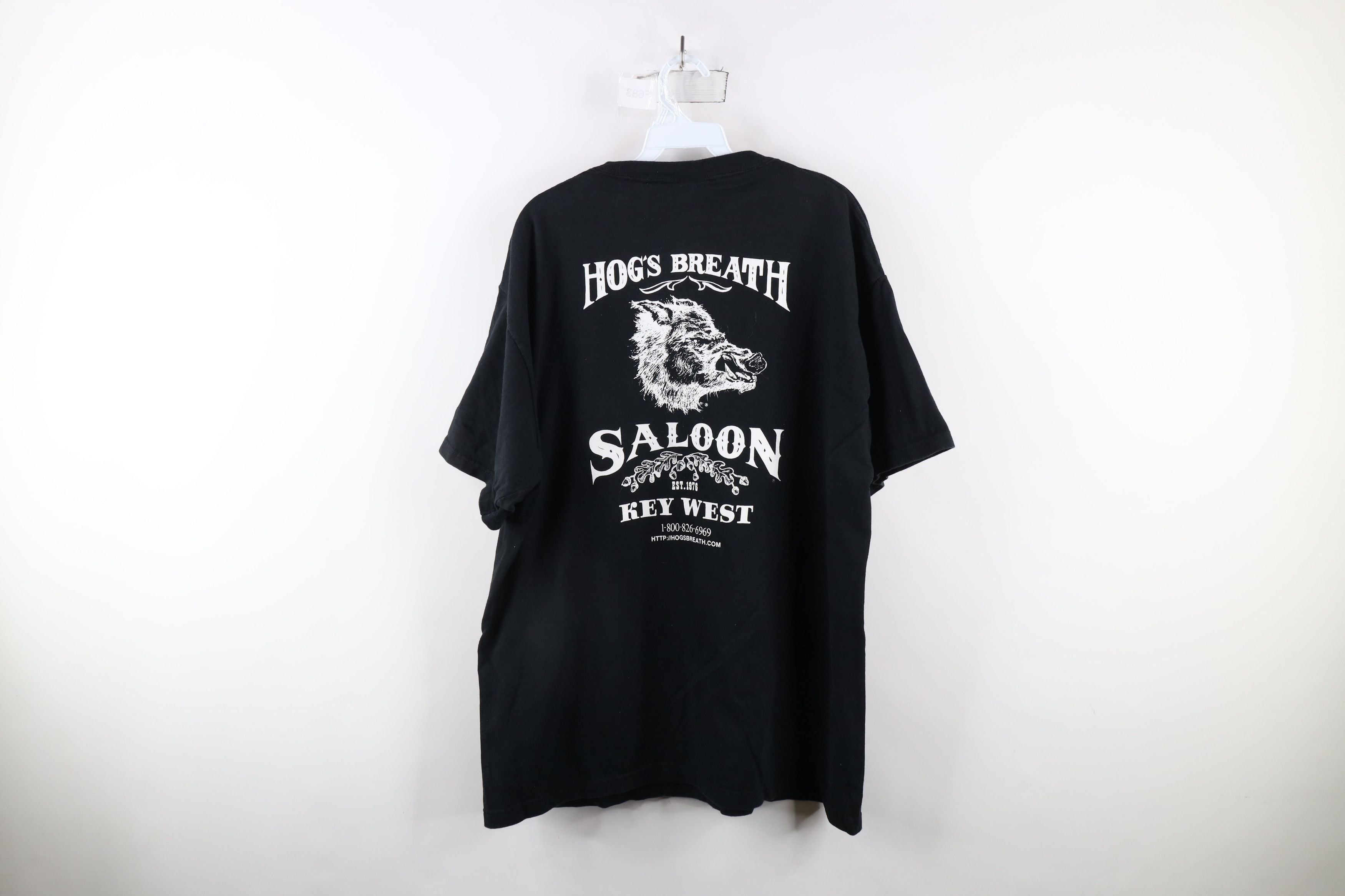 Vintage Vintage Spell Out Hogs Breath Saloon Short Sleeve T-Shirt Size US XL / EU 56 / 4 - 12 Thumbnail