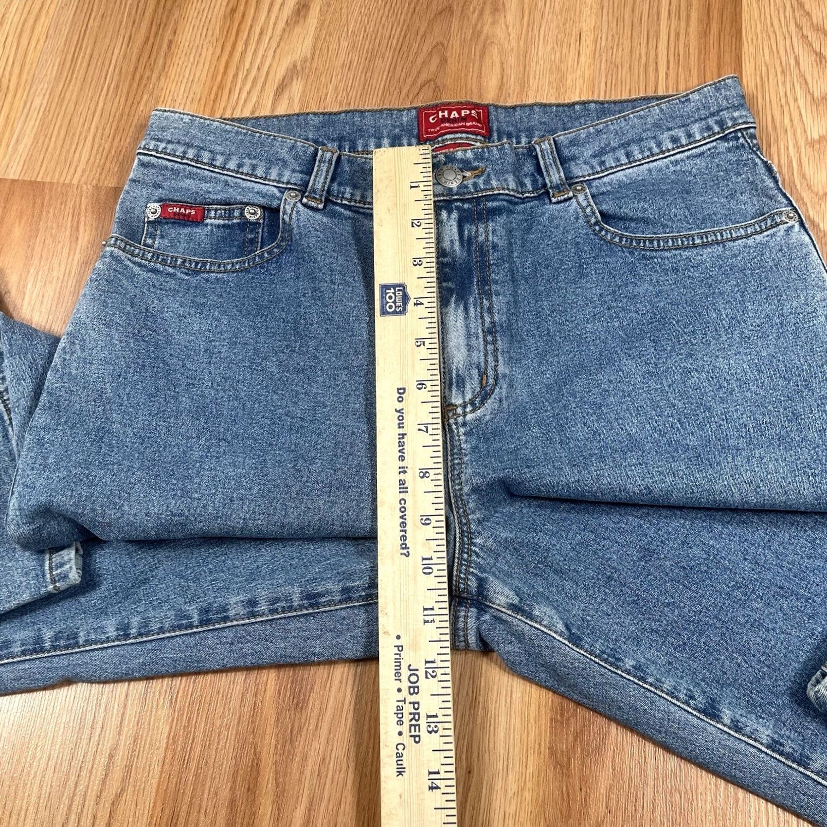 Chaps Chaps Jeans Womens 6 Blue Straight Leg Stretch Mid Rise Denim Pants Size 28" / US 6 / IT 42 - 7 Thumbnail