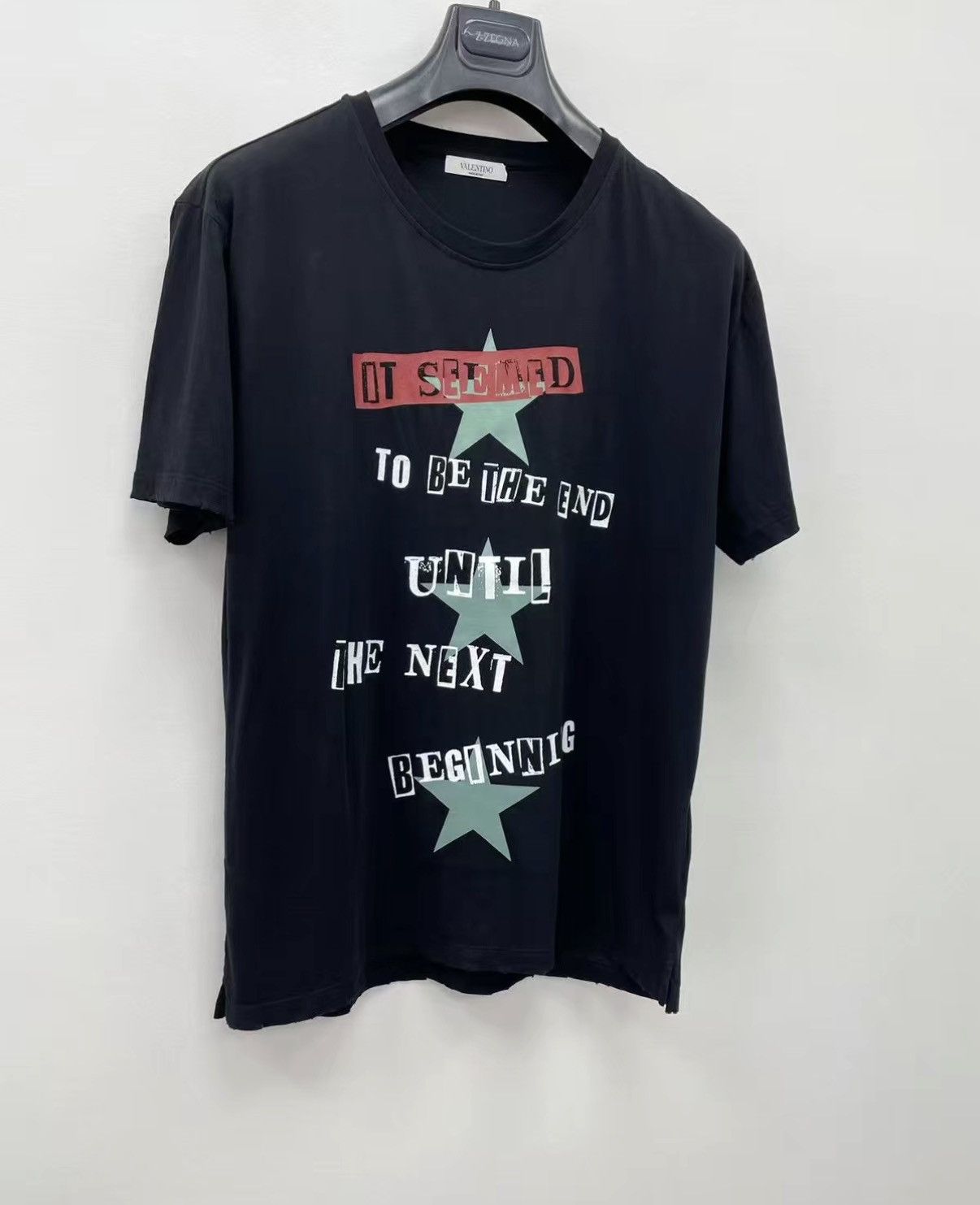 Valentino VALENTINO Washed Vintage Short Sleeve T-shirt J30 Size US M / EU 48-50 / 2 - 2 Thumbnail