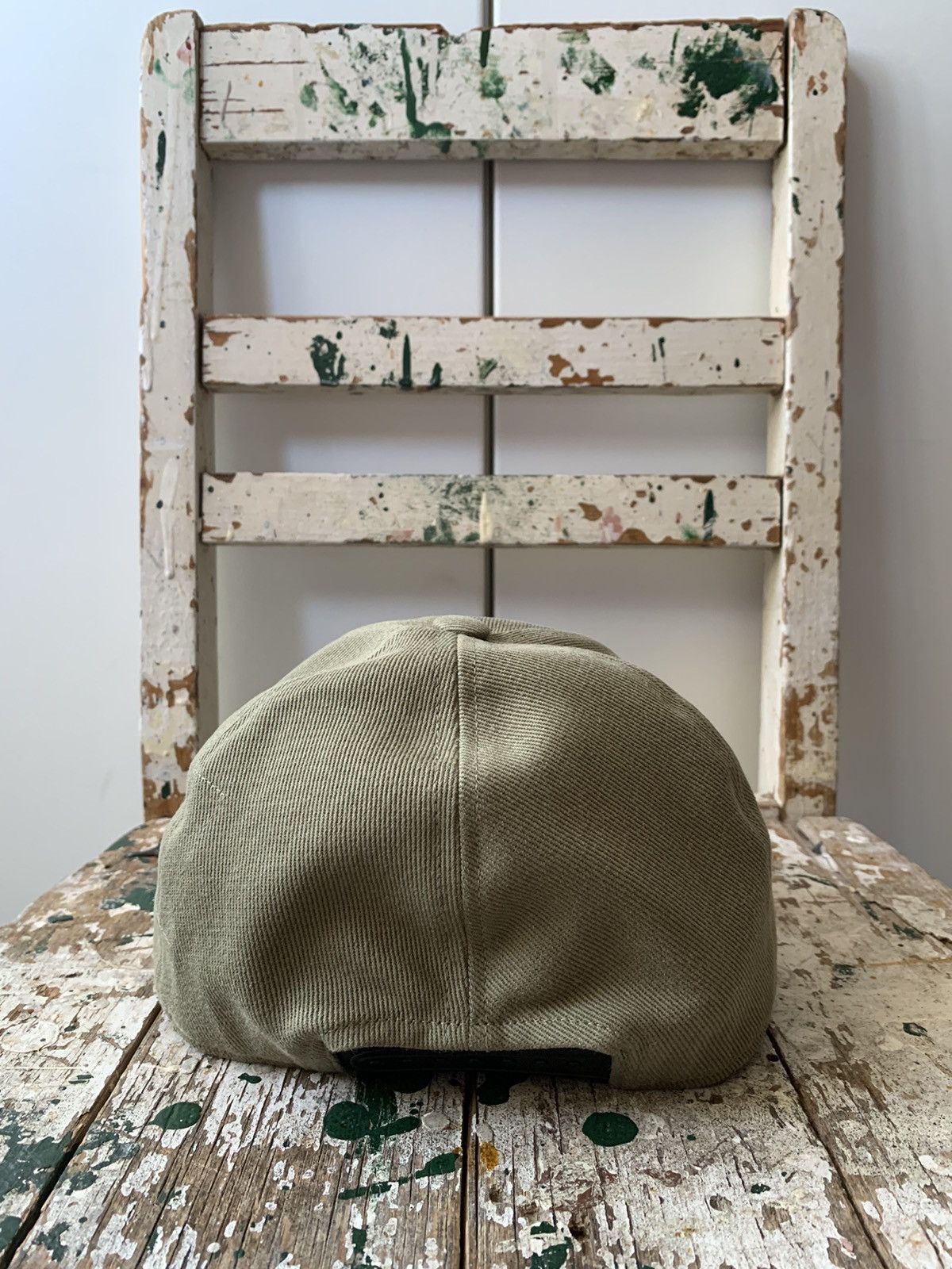 Rick Owens Drkshdw RICK OWENS DRKSHDW DRKR EMBROIDERED GREEN TWILL BASEBALL CAP Size 38 - 3 Thumbnail