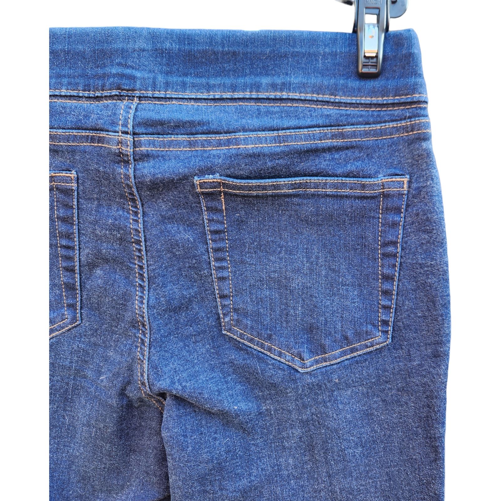 Denim & Co. Denim & Co. Cozy Touch Denim Roll-On Jeggings Indigo Size 6 Size 28" / US 6 / IT 42 - 10 Thumbnail