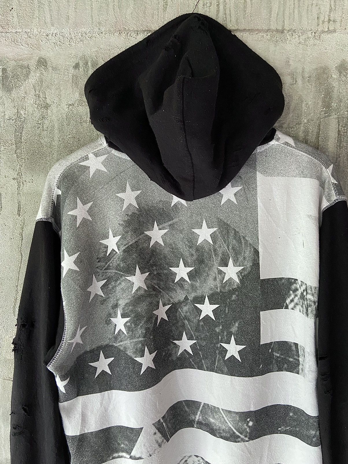 Hysteric Glamour × If Six Was Nine × Japanese Brand B ONE SOUL DISTRESSED HOODIE AMERICAN FLAG Size US L / EU 52-54 / 3 - 12 Thumbnail