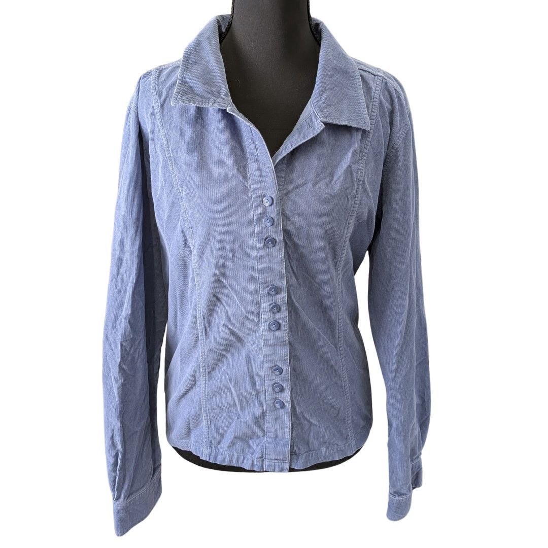 Vintage Vintage Christopher & Banks Y2K Corduroy Button-Down | XL Size XL / US 12-14 / IT 48-50 - 1 Thumbnail