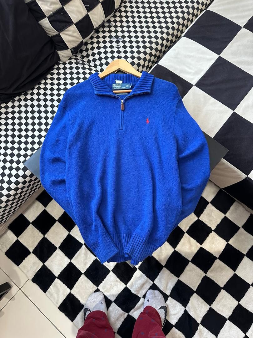 Polo Ralph Lauren × Ralph Lauren × Vintage VINTAGE POLO RALPH LAUREN HALF ZIPPER KNIT Size US M / EU 48-50 / 2 - 1 Thumbnail