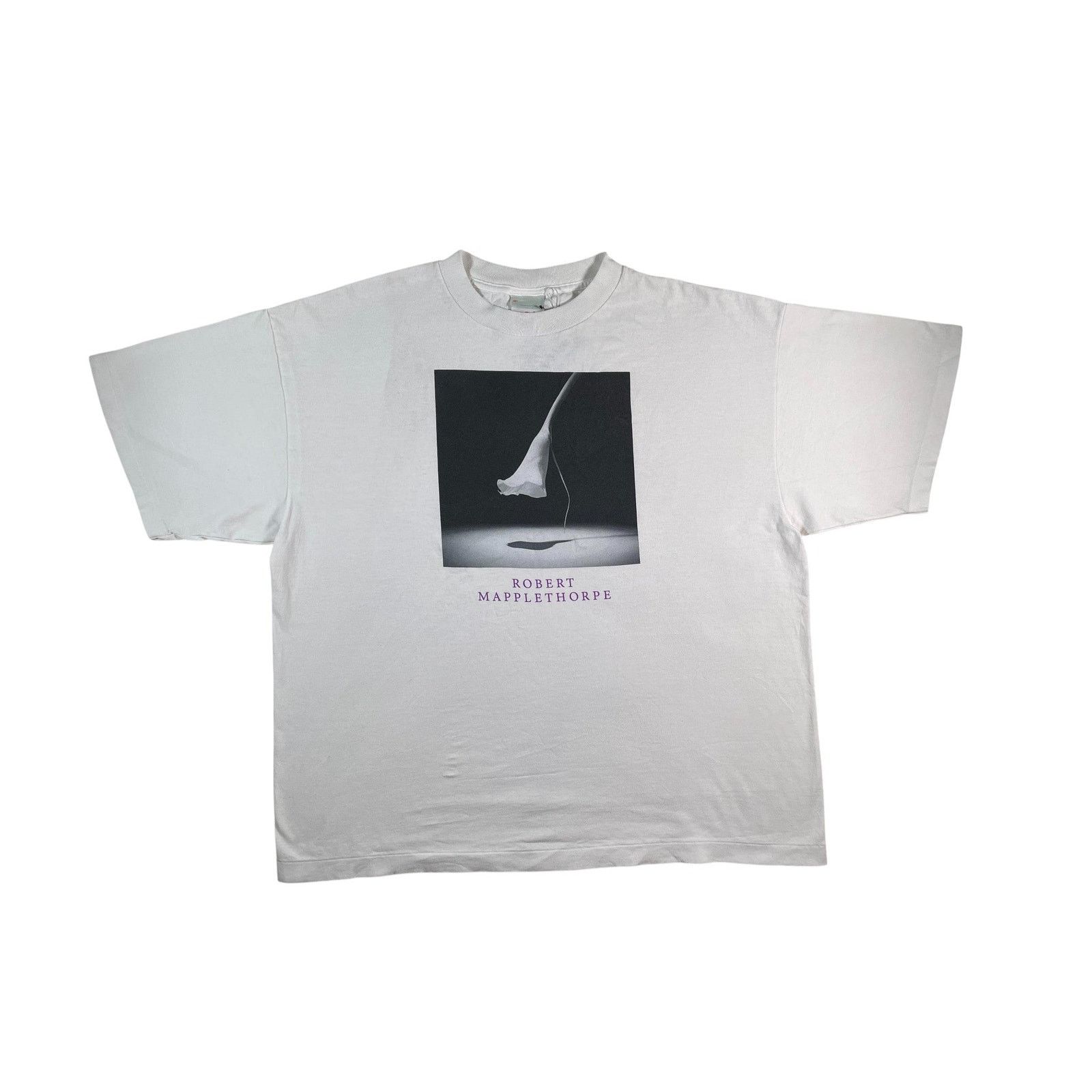 Saint Michael Saint Michael 'Calla Lily' White Tee Size US XXL / EU 58 / 5 - 1 Thumbnail