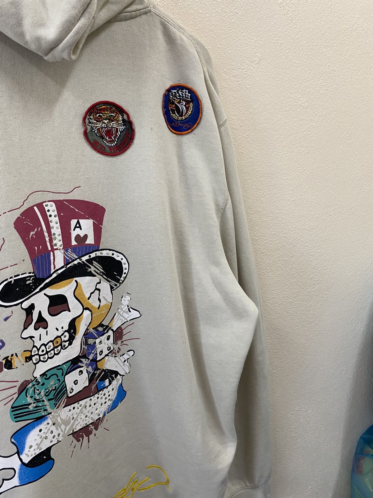 Ed Hardy Rare Vtg Ed Hardy Hoodie Zip Up Size US XXL / EU 58 / 5 - 7 Thumbnail