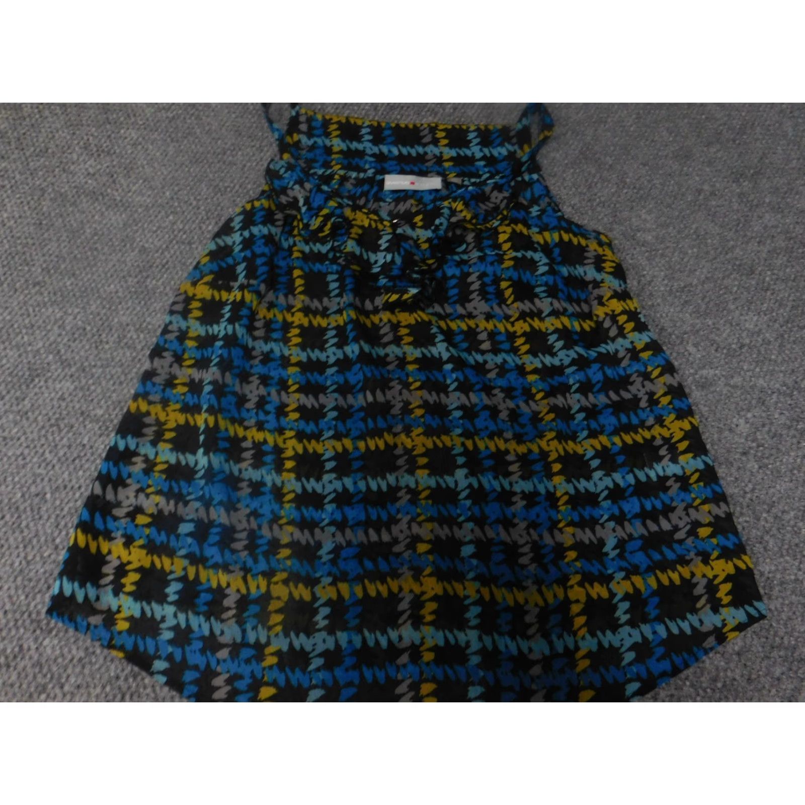 Avenue Avenue Studio Blouse Women 14 Blue Knit Sleeveless Pocket Casual Shirt Modern Regular Size XL / US 12-14 / IT 48-50 - 2 Thumbnail