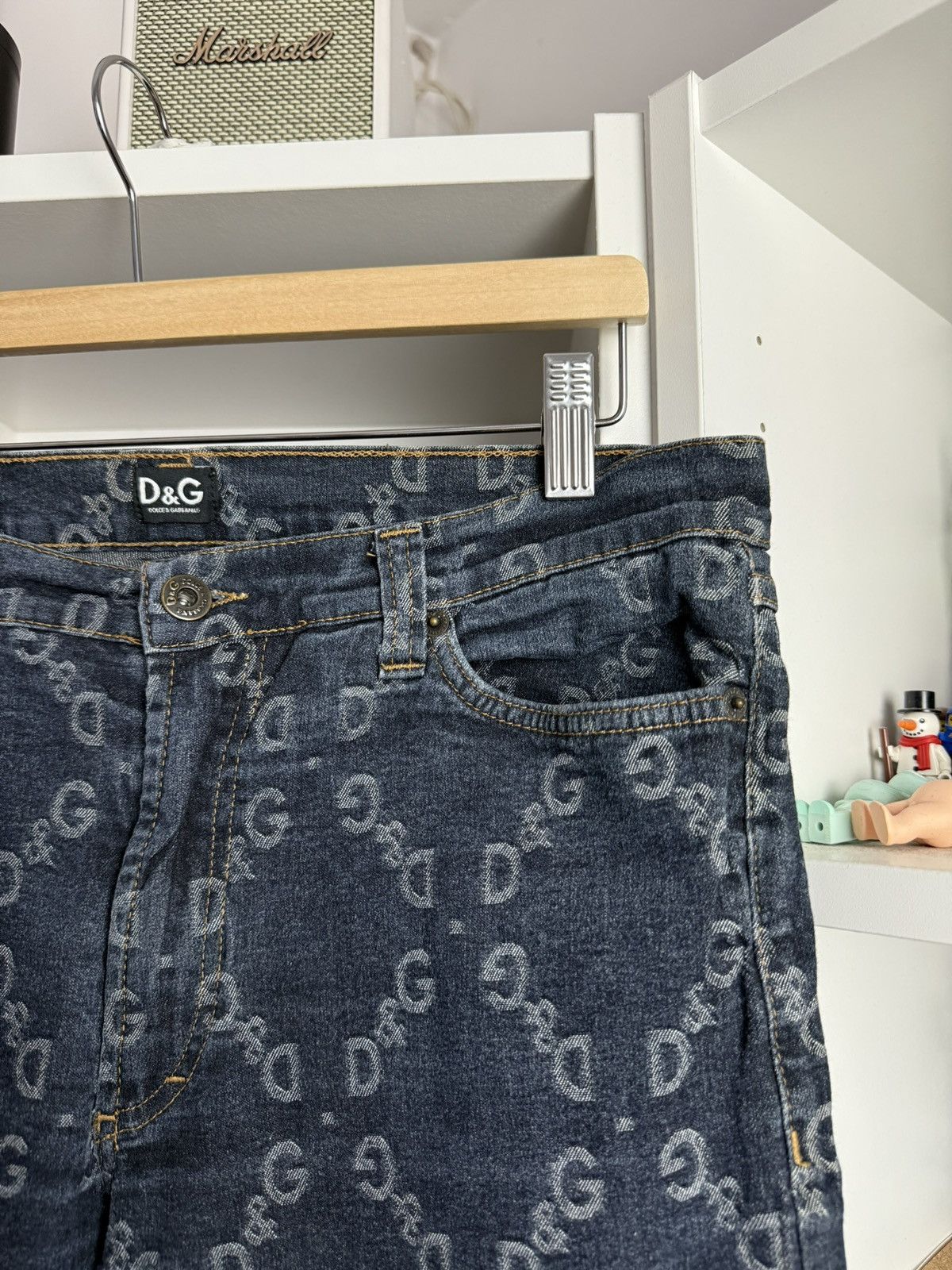 Designer × Dolce & Gabbana × Vintage Vintage y2k Dolce & Gabbana monogram denim pants 30 archive Size US 30 / EU 46 - 5 Thumbnail