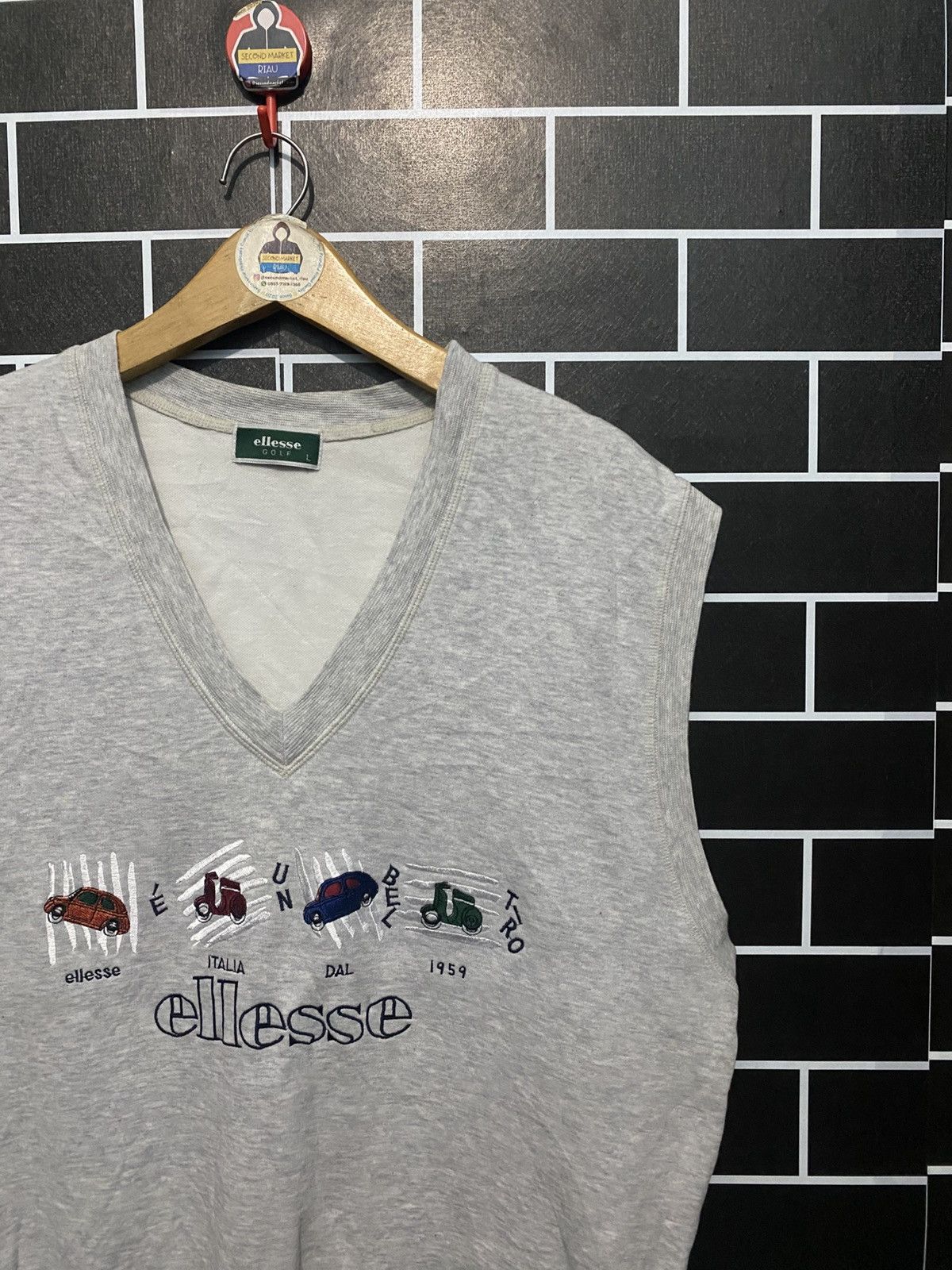 Ellesse golf vest sweater vintage