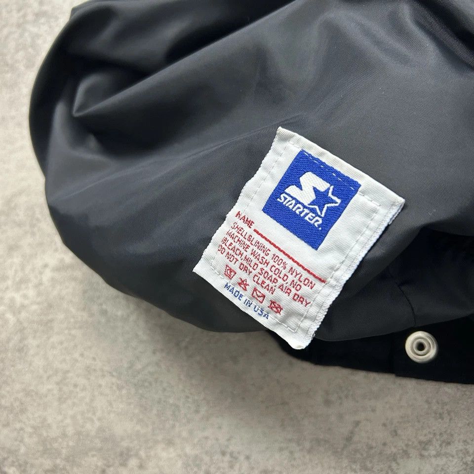 NHL × Starter × Vintage NHL NEW YORK RANGERS STARTER SATIN JACKET BOMBER BIG LOGO Size US L / EU 52-54 / 3 - 8 Thumbnail
