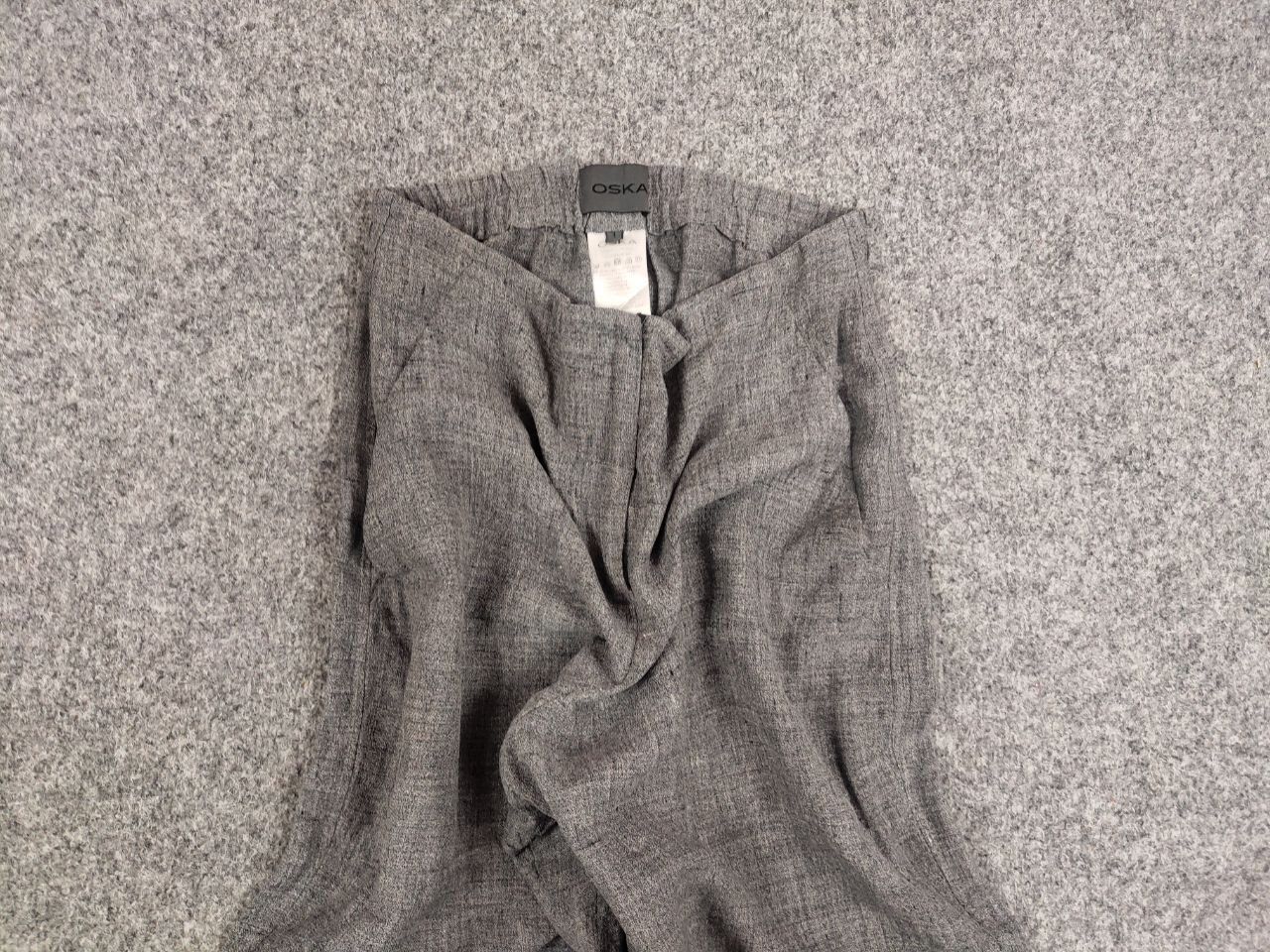 Japanese Brand Oska germany Design Gray Linen Trouser Baggy Pants Size 28" / US 6 / IT 42 - 6 Thumbnail
