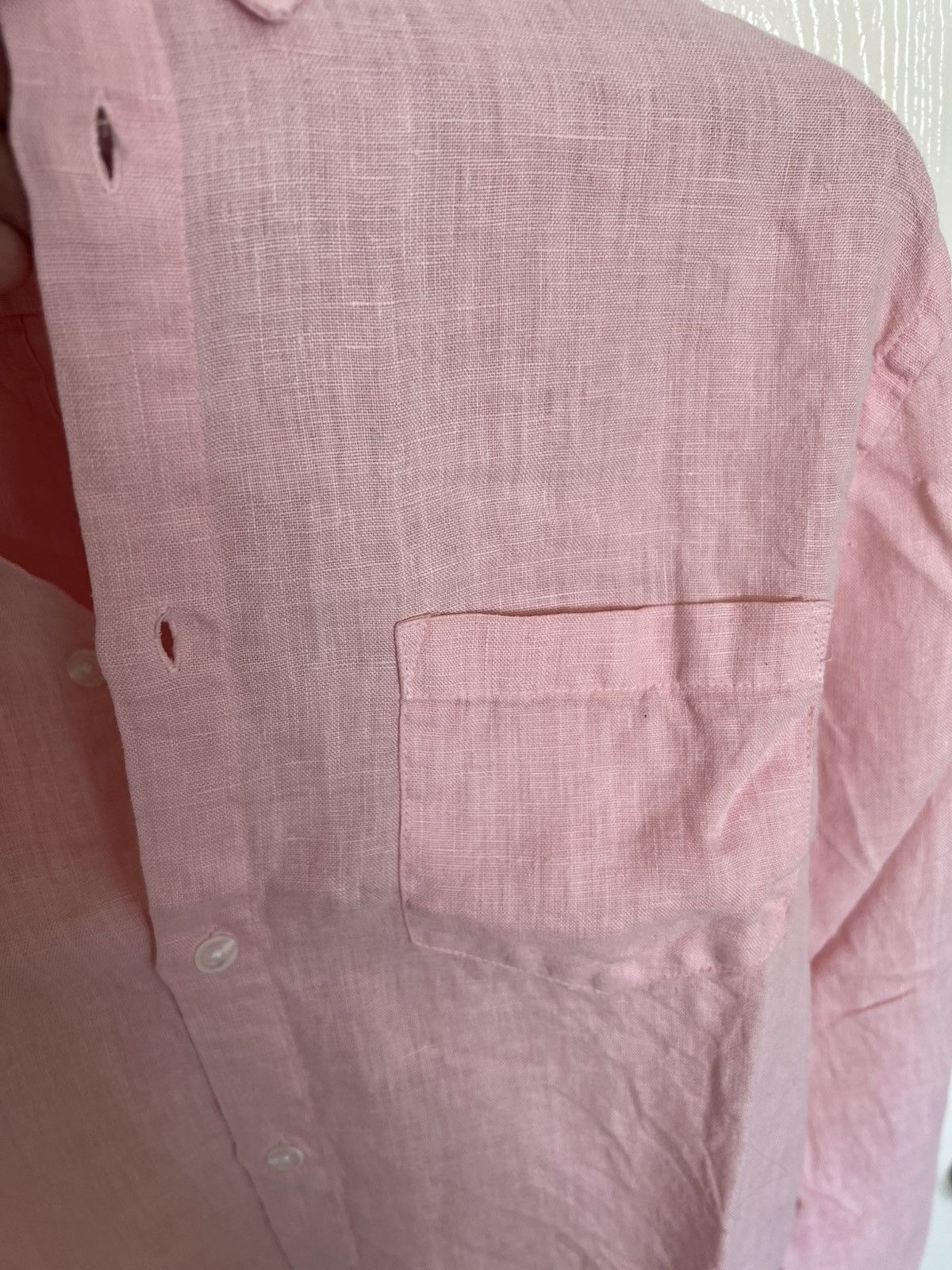 Solid and Striped Button up 100% linen shirt Size US S / EU 44-46 / 1 - 4 Thumbnail