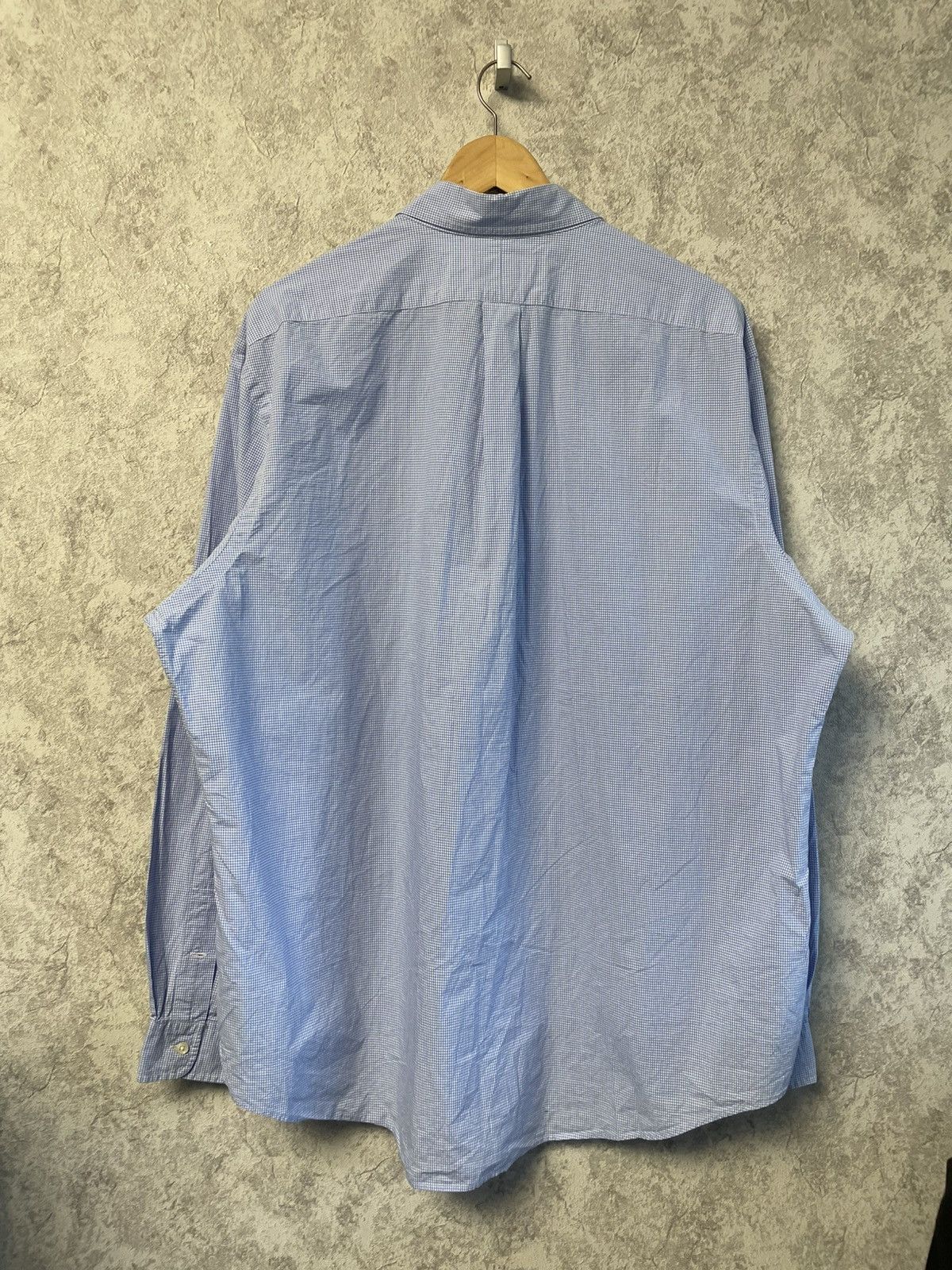 Polo Ralph Lauren Polo Ralph Lauren Blue Checkered Long Sleeve Shirt ButtonUp Size US XXL / EU 58 / 5 - 11 Thumbnail