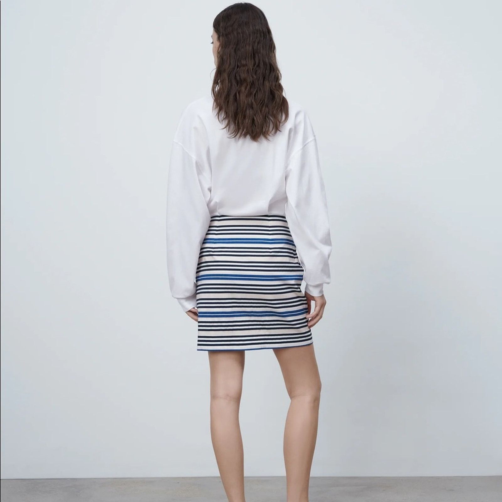 Zara Zara CONTRAST DRESS WITH CUT-OUT DETAIL Size M / US 6-8 / IT 42-44 - 12 Thumbnail