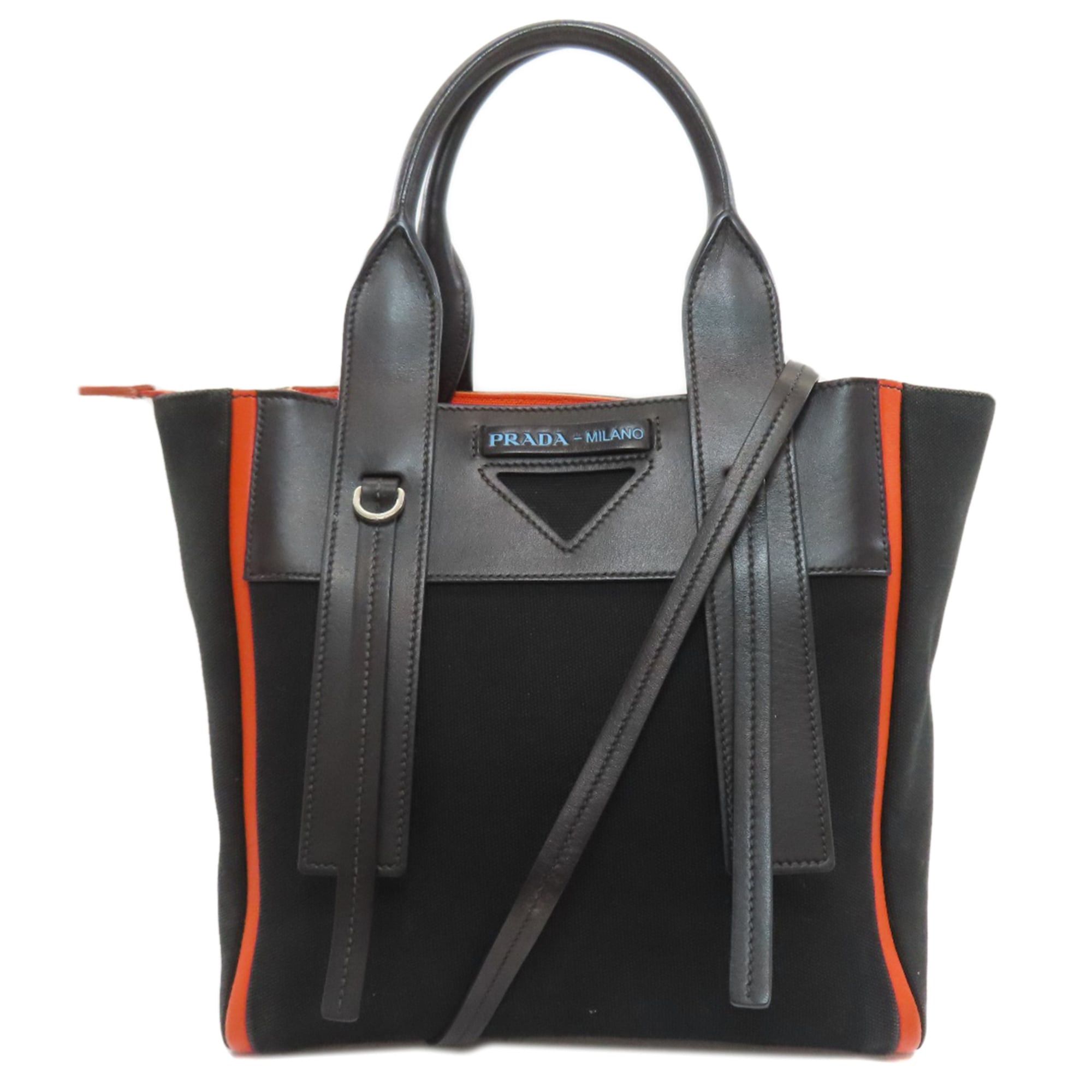 Prada Prada Ouverture Canvas Handbag for Women PRADA Size ONE SIZE - 1 Thumbnail
