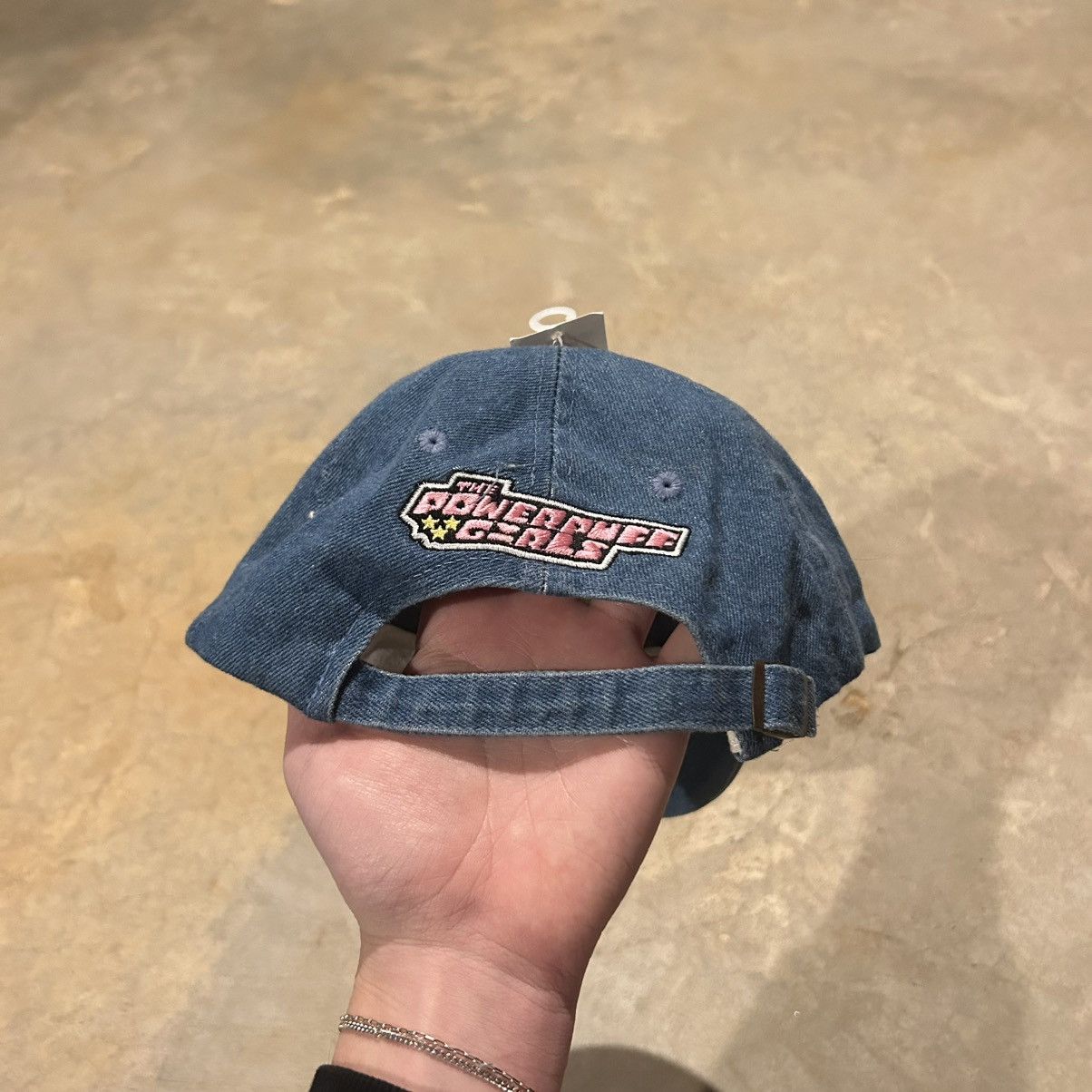 Cartoon Network × Vintage NEW Vintage 2000 Powerpuff Girls Denim Snapback Hat Cartoon Size ONE SIZE - 4 Thumbnail