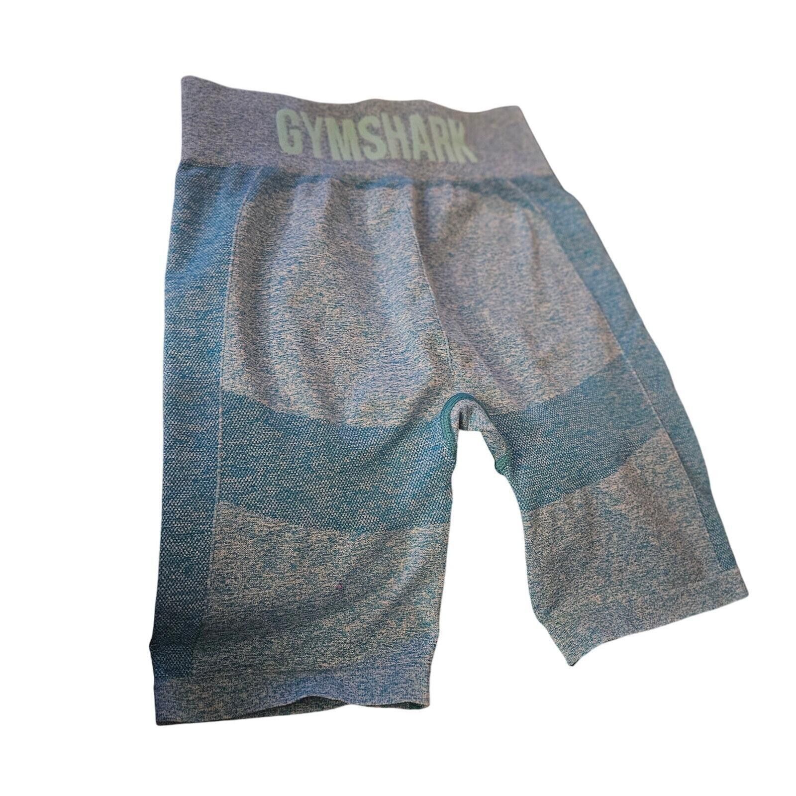 Gymshark Gymshark Women's Compression Shorts - Blue Heather SZ Large Size 36" / US 14 / IT 50 - 1 Thumbnail