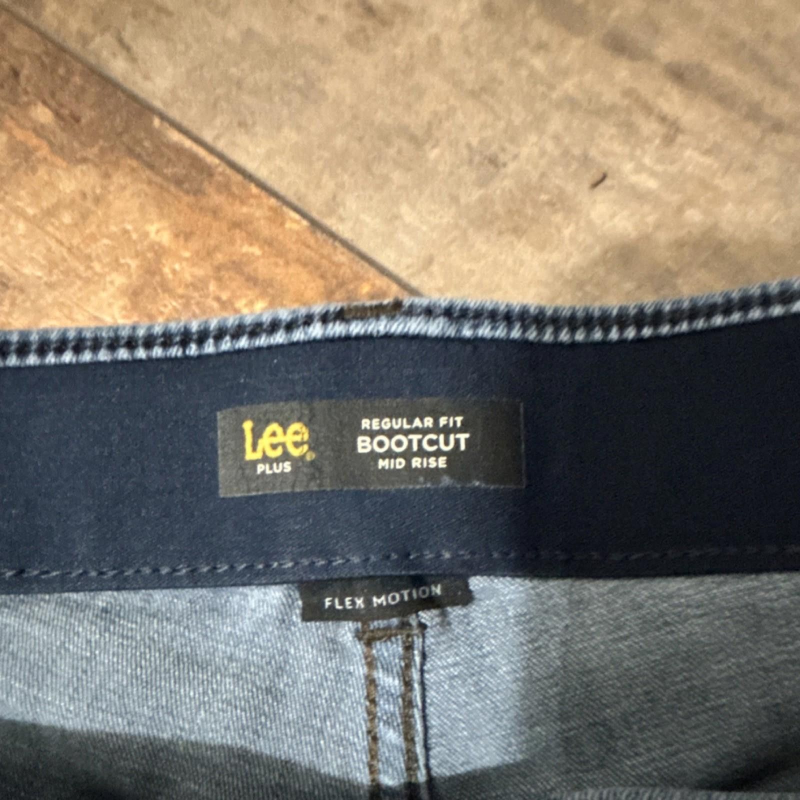 Lee Lee Bootcut Mid Rise Flex Motion Jeans Stretch Women's 22W Size 42" / US 20 - 5 Thumbnail