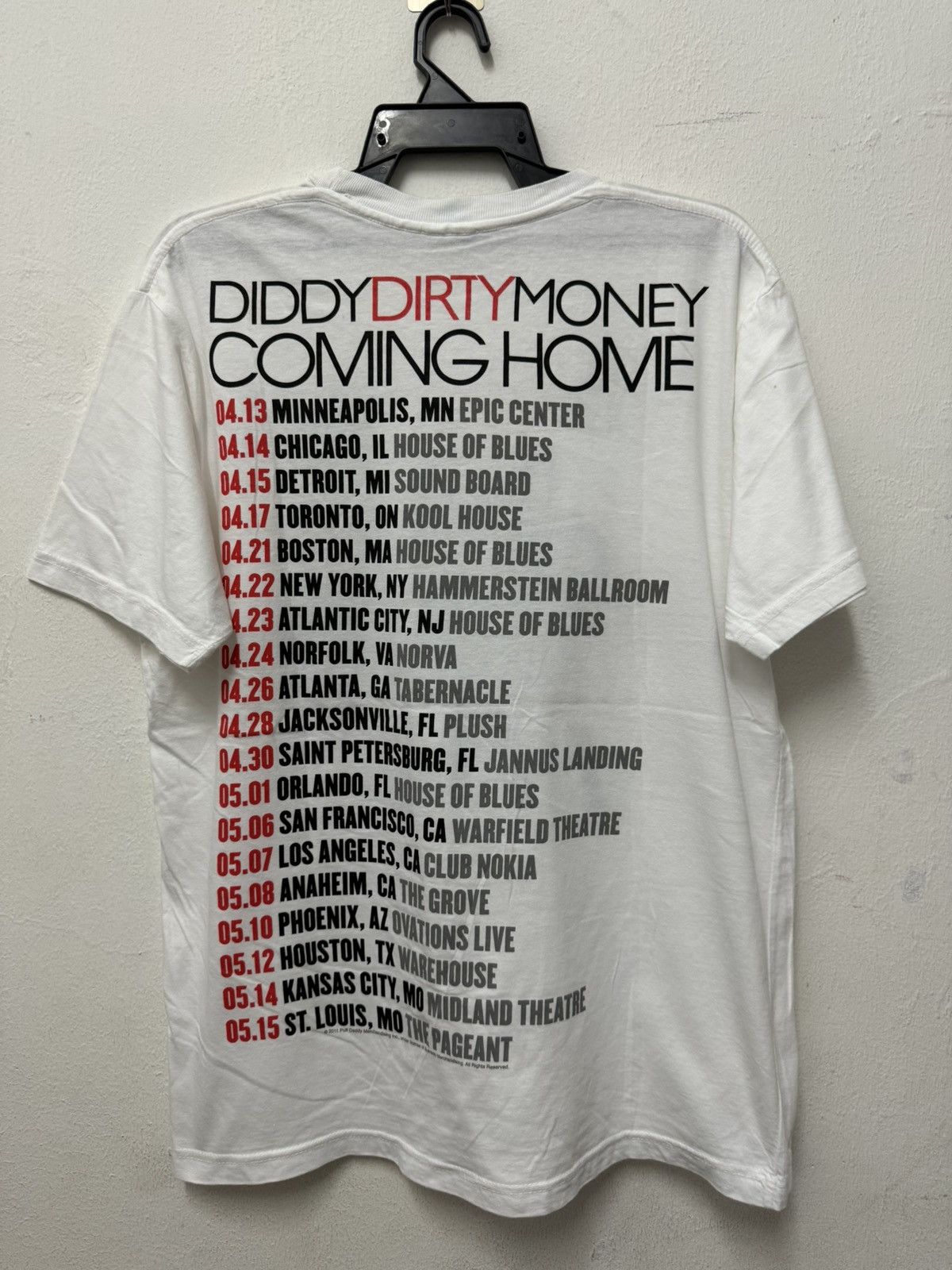 Rap Tees × Vintage Puff Daddy Rap Tee Dirty Money T-Shirt Size US L / EU 52-54 / 3 - 4 Thumbnail