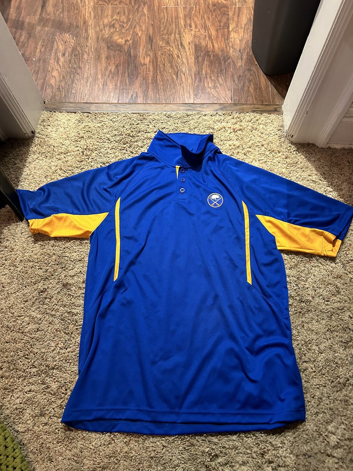 Holloway Buffalo Sabres Polo blue and gold gently used Size US L / EU 52-54 / 3 - 1 Thumbnail