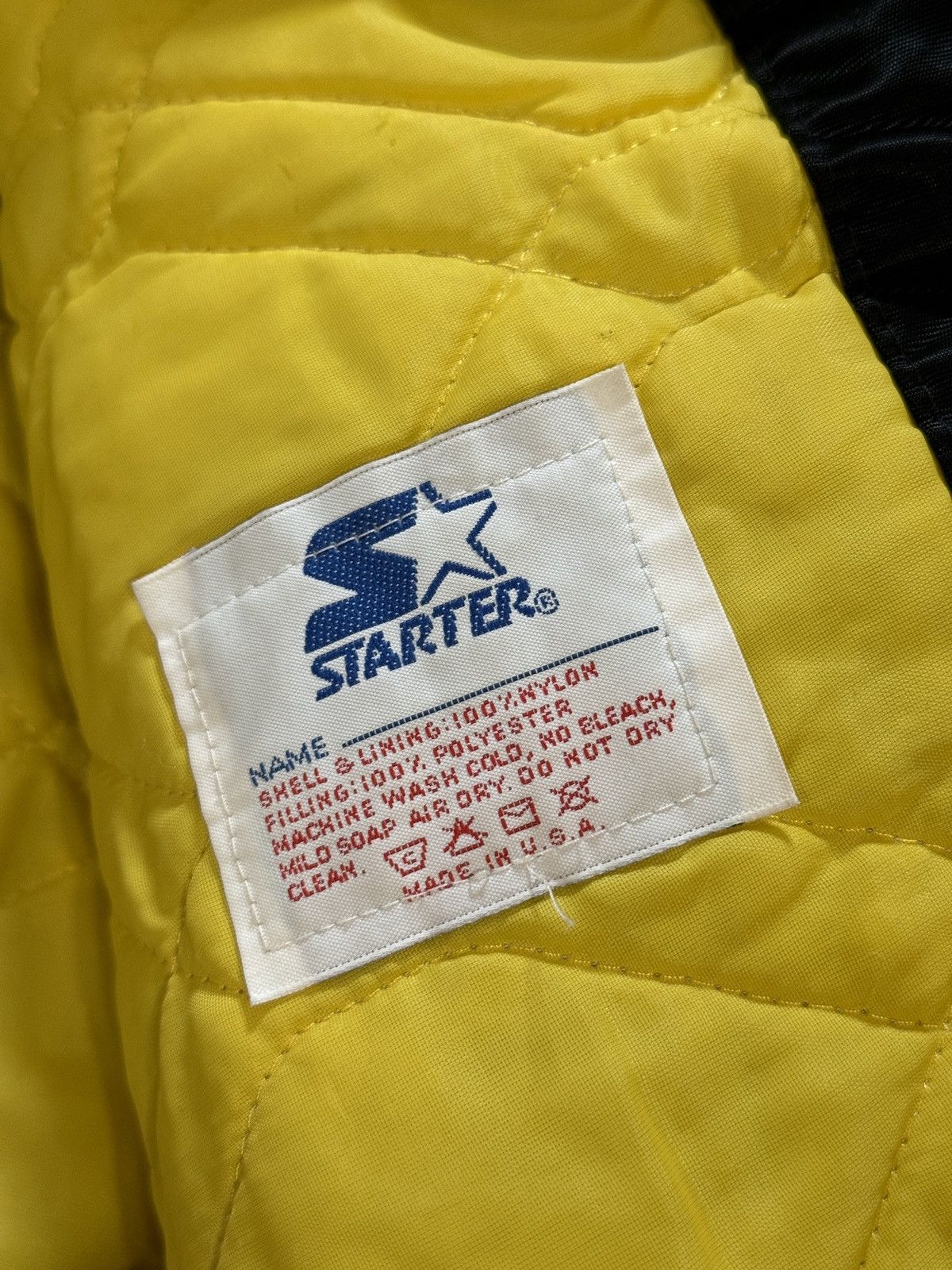 NFL × Starter × Vintage Vtg 90s Pittsburgh Steelers Starter Satin USA Made Jacket Size US S / EU 44-46 / 1 - 5 Thumbnail