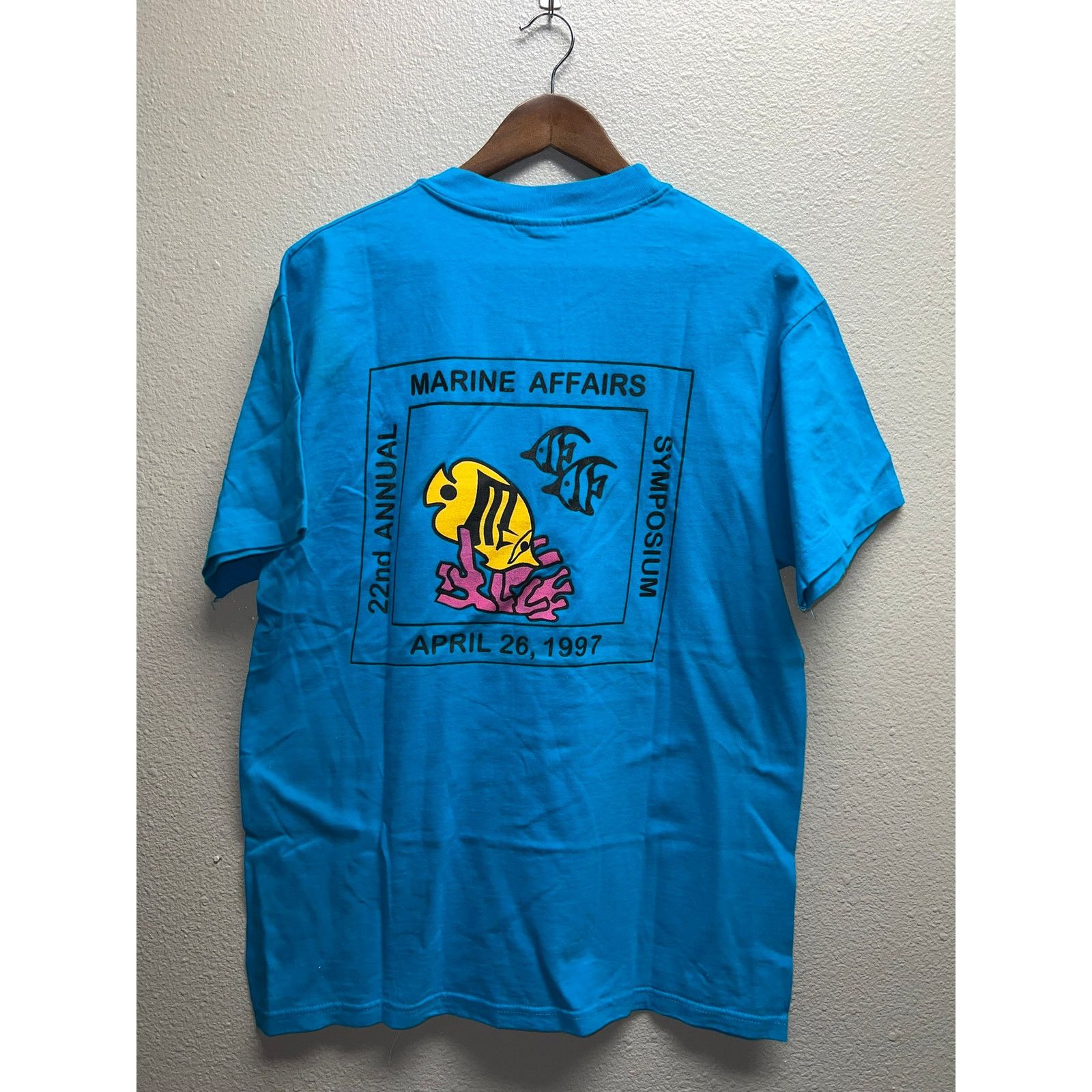 Hanes Vintage Marine Shirt Marine Affairs Symposium Science Tee 90 Size US L / EU 52-54 / 3 - 6 Thumbnail