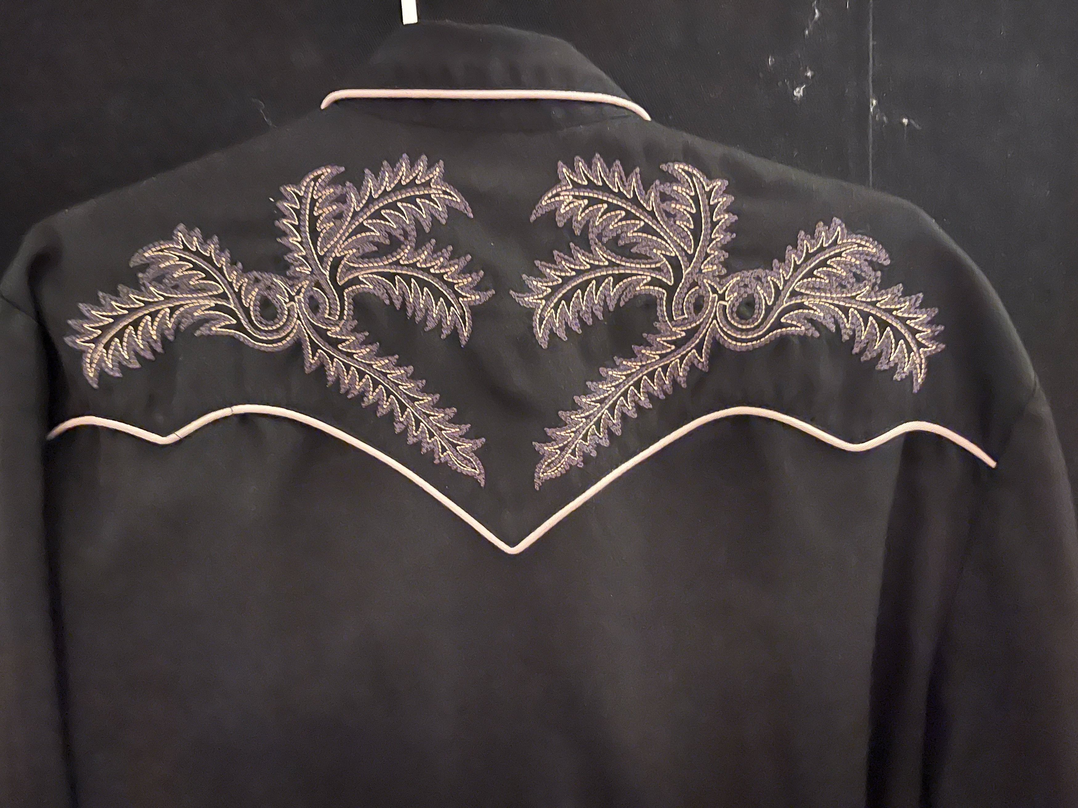 Scully Black Embroidered Vintage Scully Size US M / EU 48-50 / 2 - 7 Thumbnail