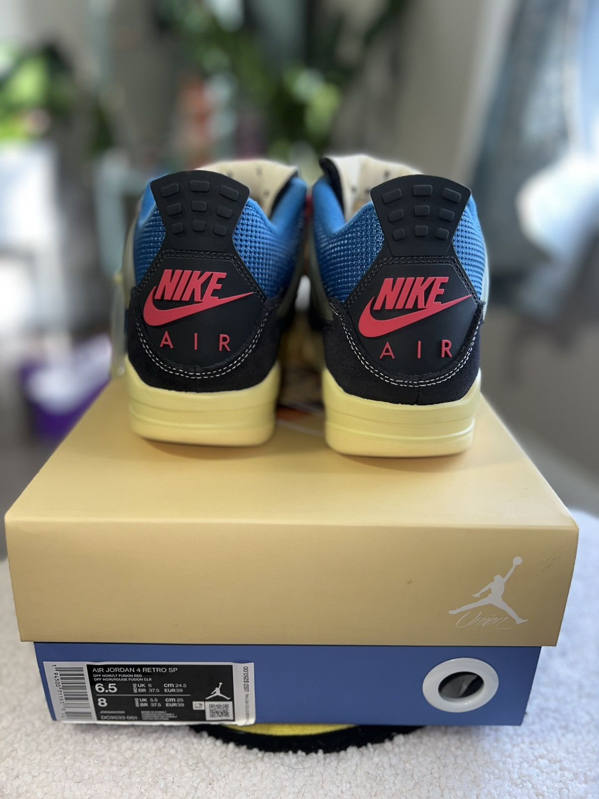 Jordan Brand × Union LA Jordan 4 retro union off Noir size 6.5M Size US 6.5 / EU 39-40 - 9 Thumbnail