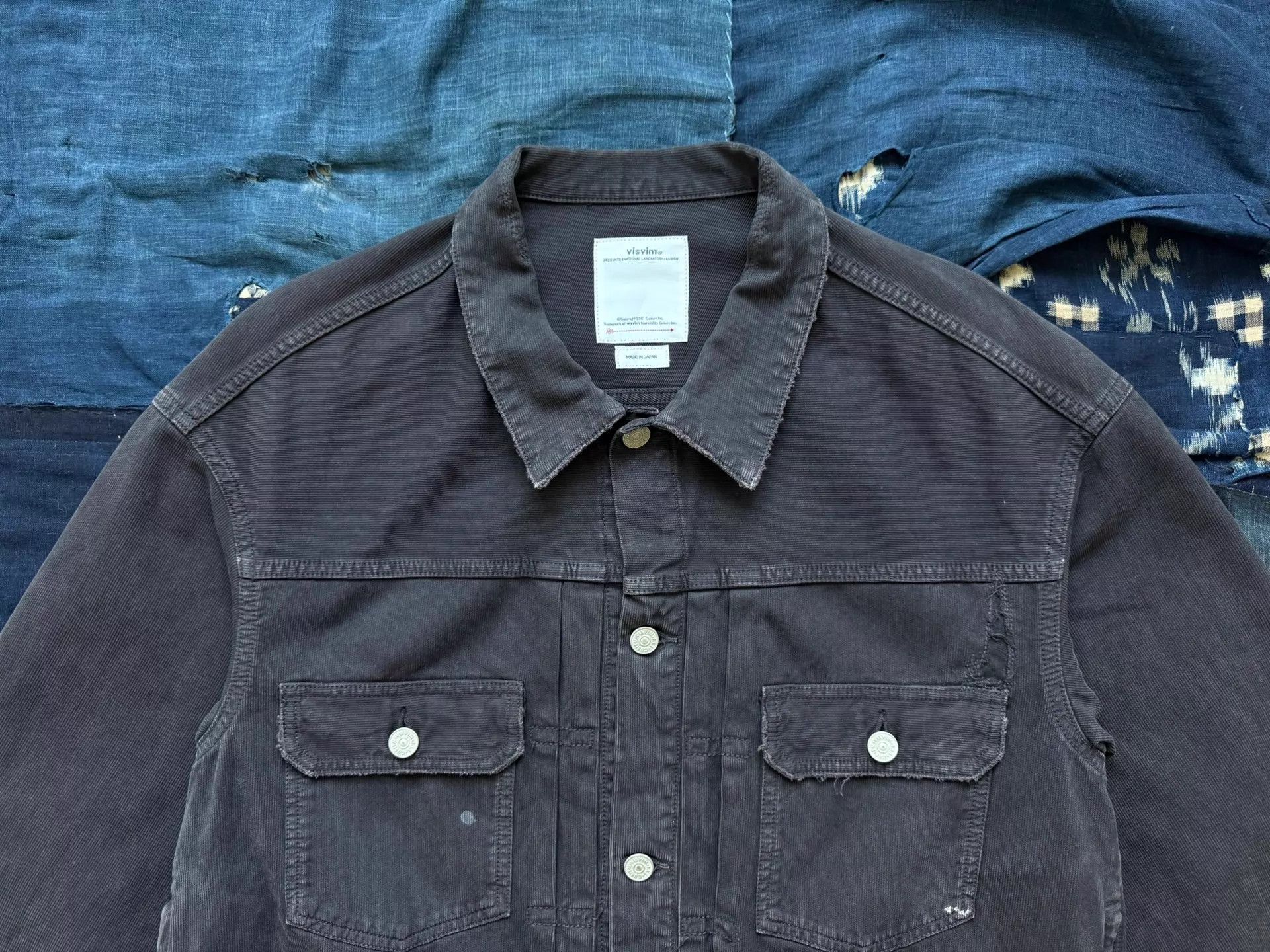 Visvim VISVIM 22SS 101XX JKT Deep Black Washed Destructed Size US M / EU 48-50 / 2 - 4 Thumbnail