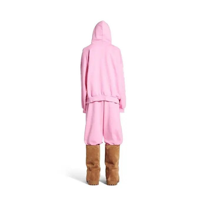 Balenciaga o1bcso1str0326 Nologo Hoodie Medium Fit in Pink Size XXS / US 00 / IT 34 - 3 Thumbnail