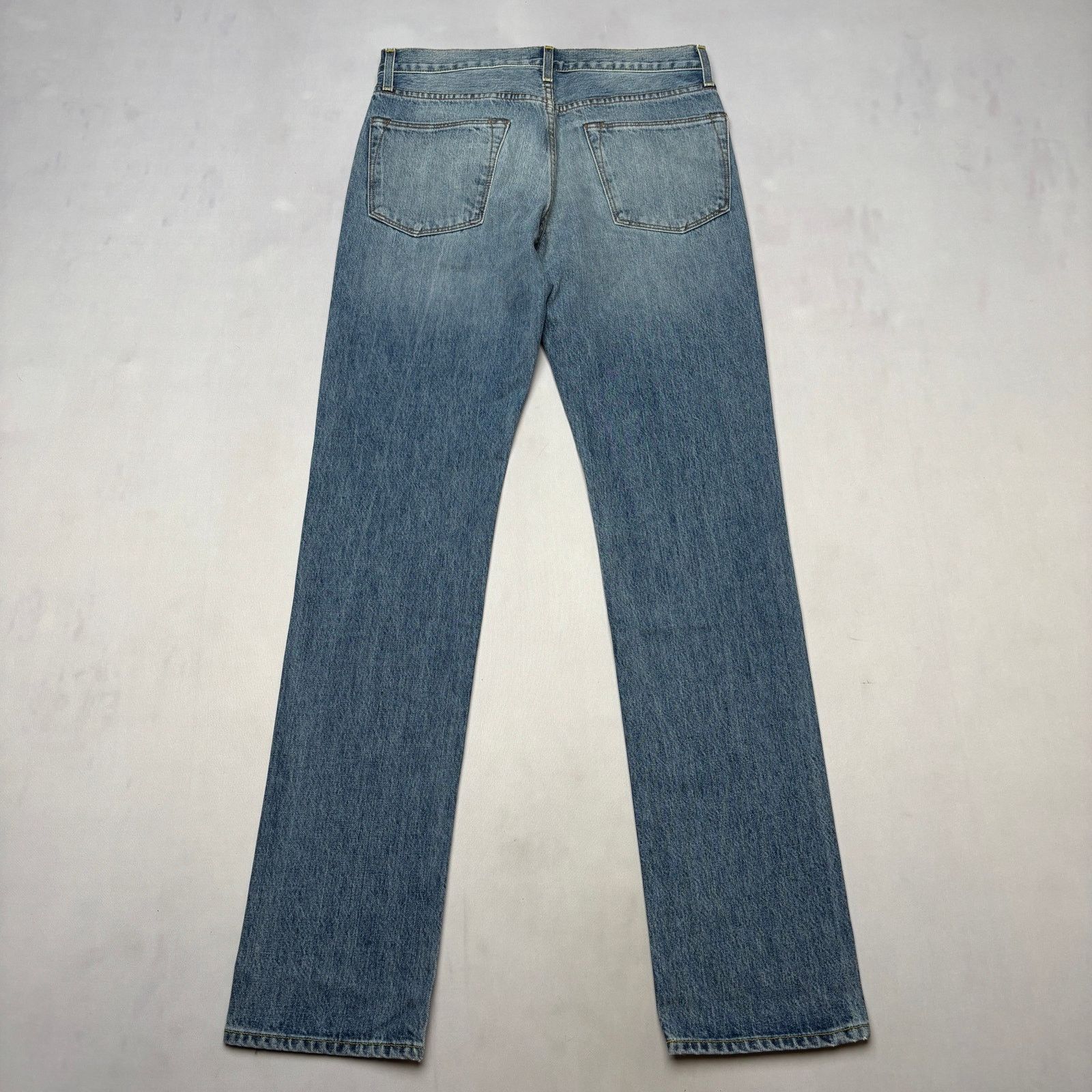 Sid Mashburn $175 Sid Mashburn Slim Straight Jeans Light Wash 33x34 Size US 33 - 2 Thumbnail