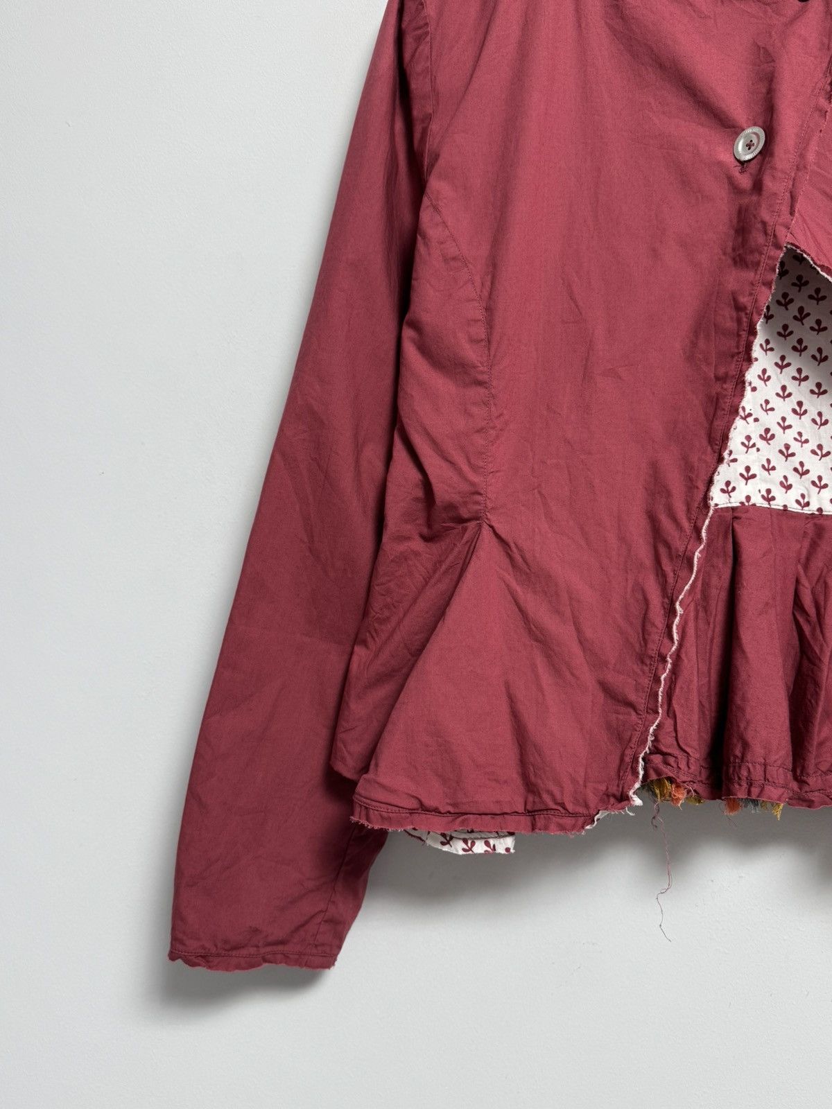 Desigual Ewa i Walla cotton jacket pleated asymmetric swedish cottage Size S / US 4 / IT 40 - 4 Thumbnail
