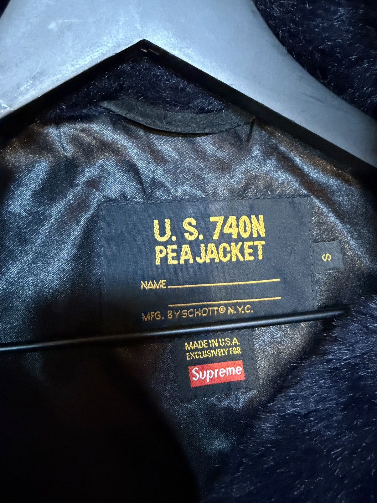 Schott × Supreme Fur peacoat Size US S / EU 44-46 / 1 - 2 Thumbnail