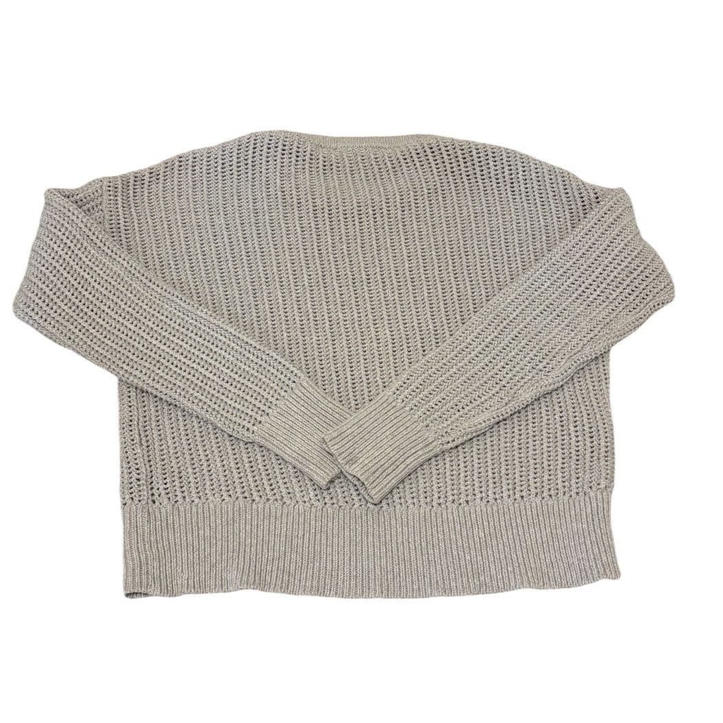 Theory Theory Sweater Women Medium Gray Arshan Open Knit Cropped Size M / US 6-8 / IT 42-44 - 4 Thumbnail