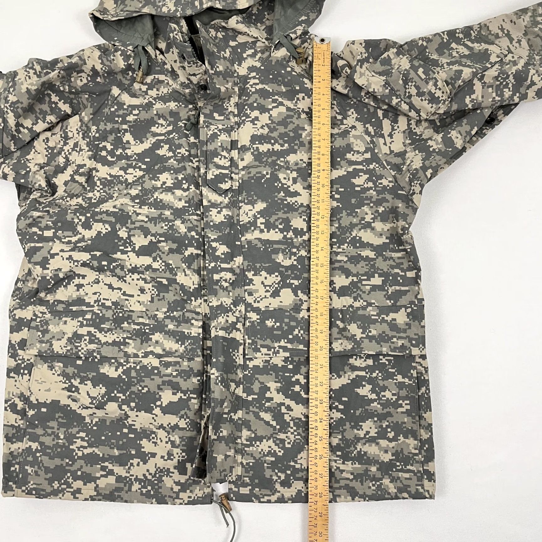 Vintage Tru-Spec H2O ECWCS Parka Green Digital Camo Mens Large Regular Military Army ACU Parka Size US L / EU 52-54 / 3 - 3 Thumbnail